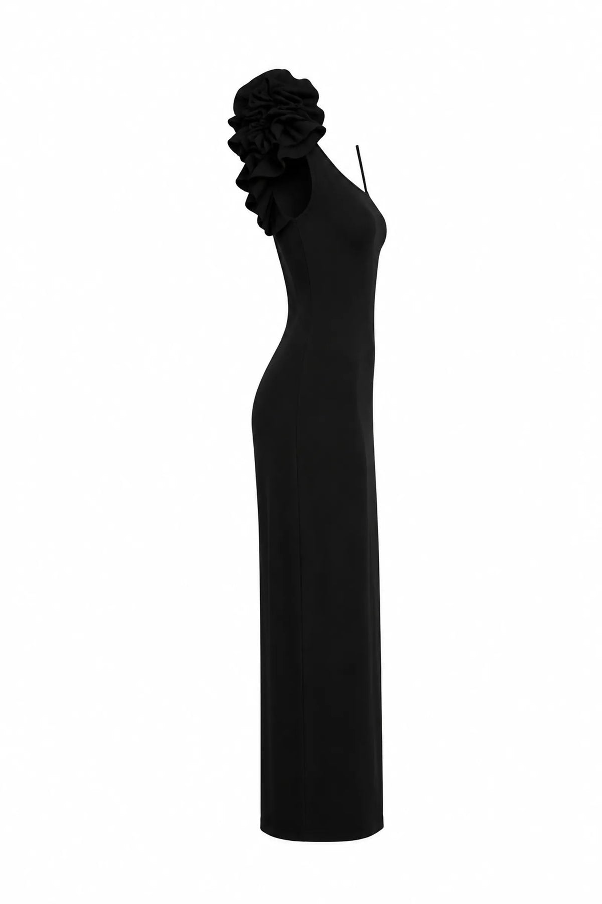 Fustan one-shoulder ruffle