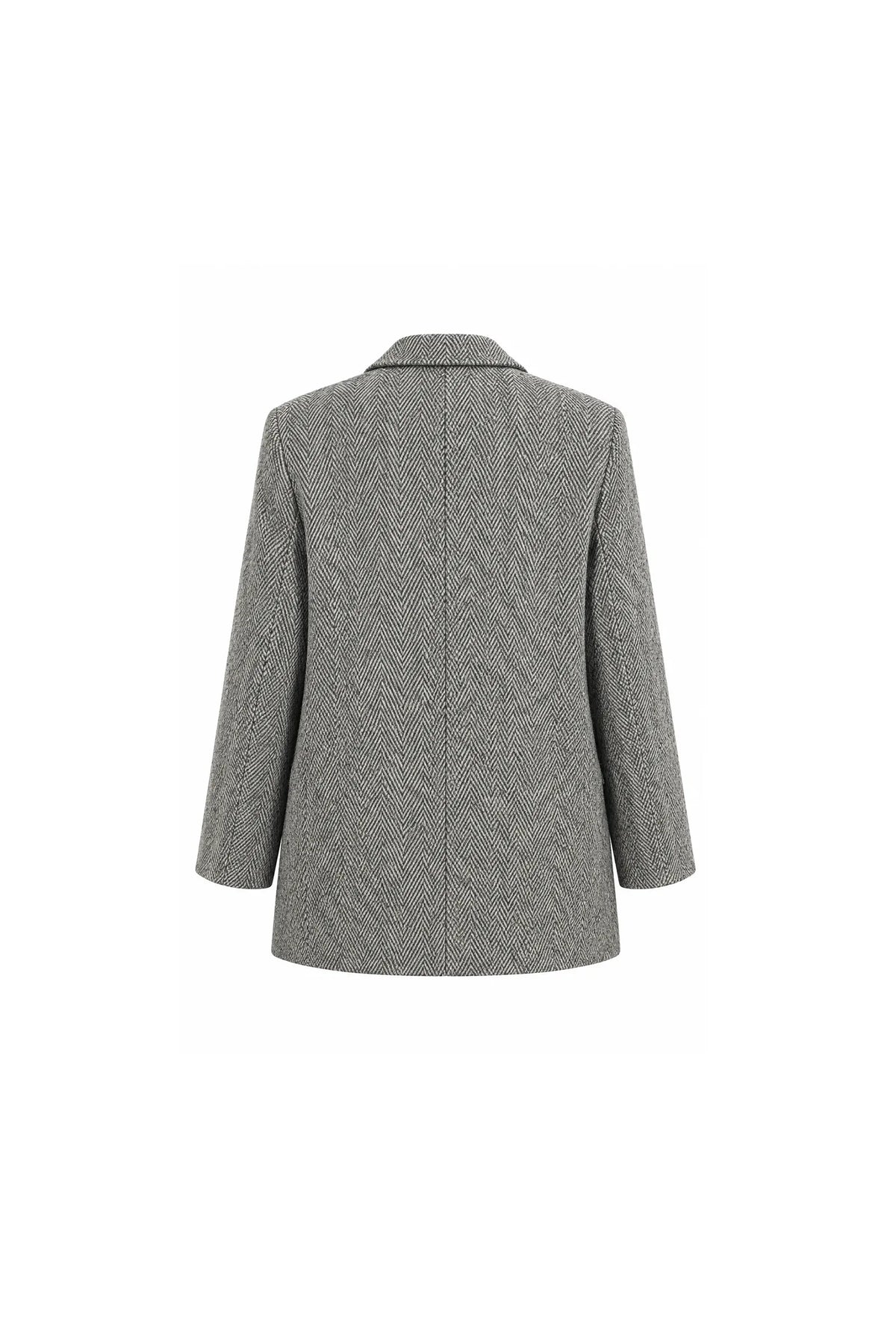 Sako herringbone-patterned