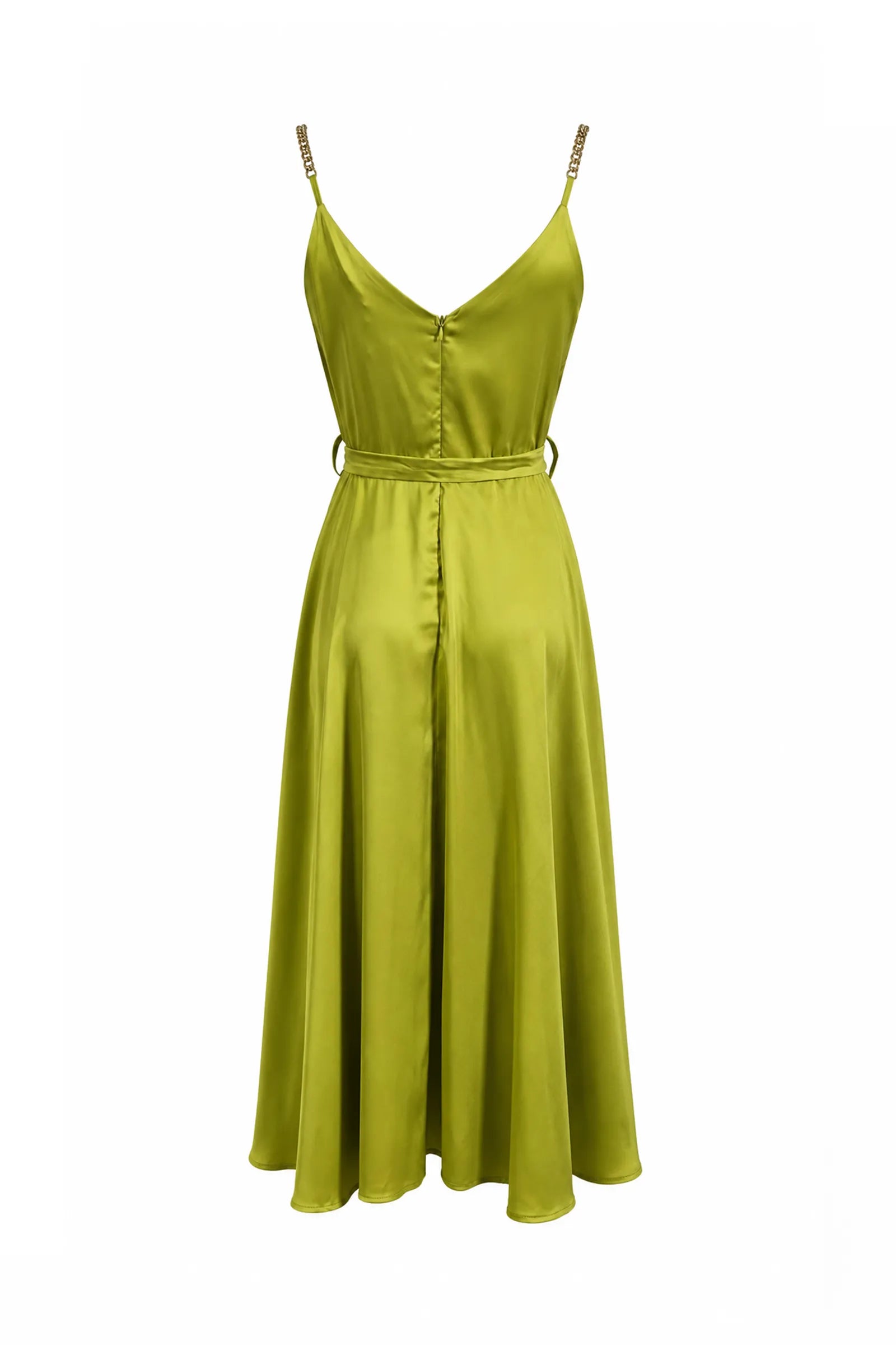 Fustan midi olive