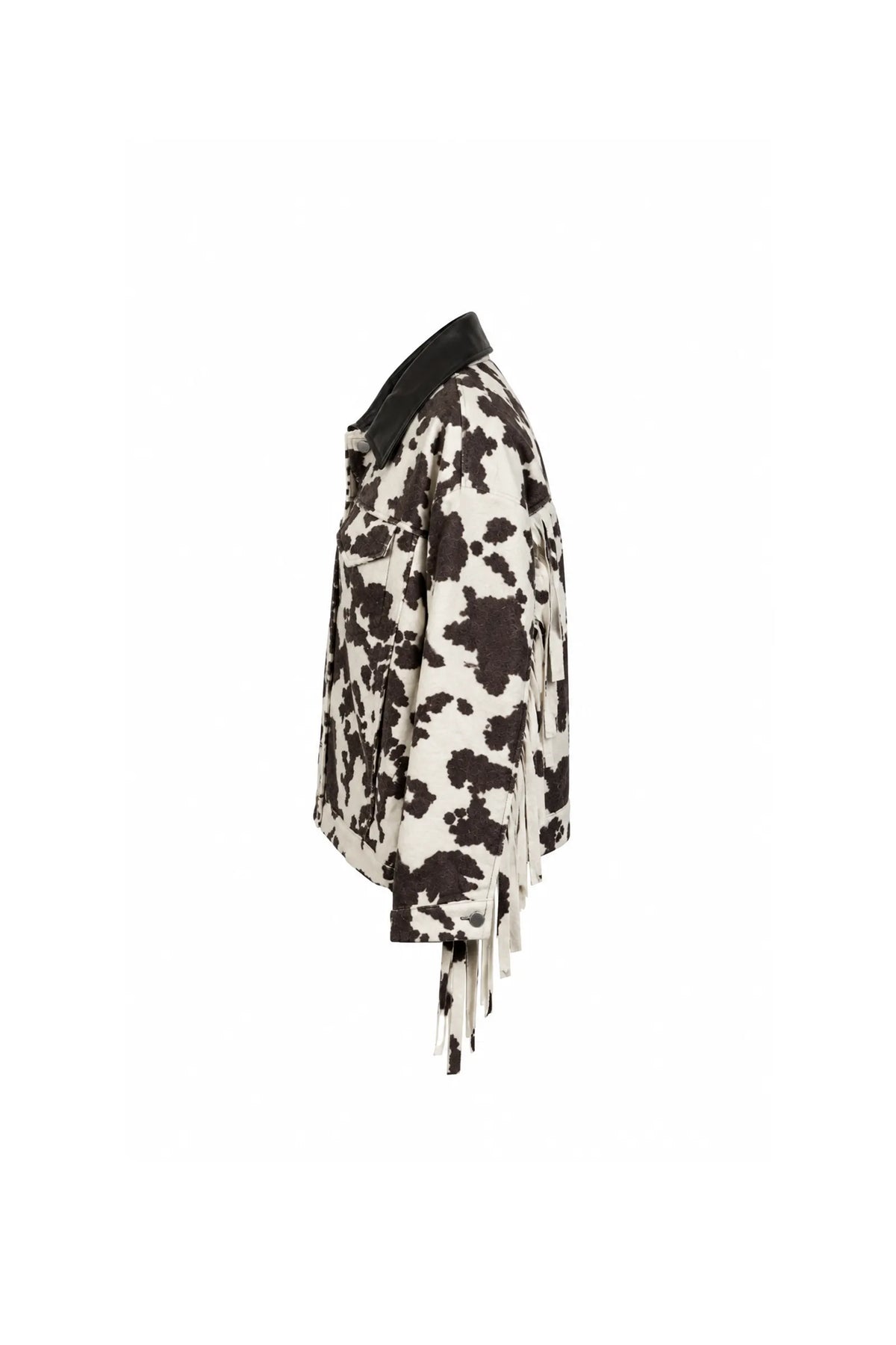 Jakne cow print fringe