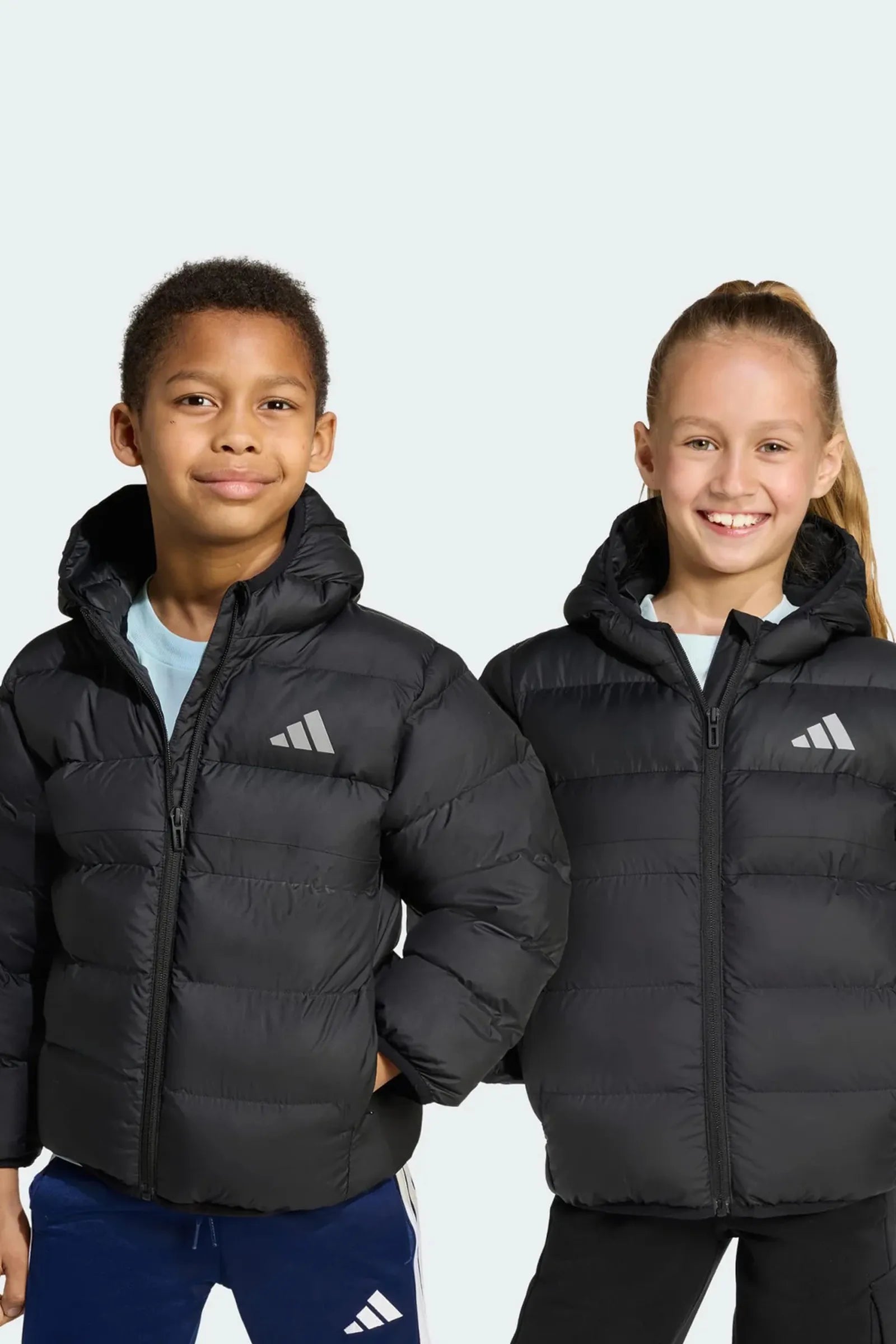 JAKNE Adidas Black Synthetic Down Little Kids Jacket