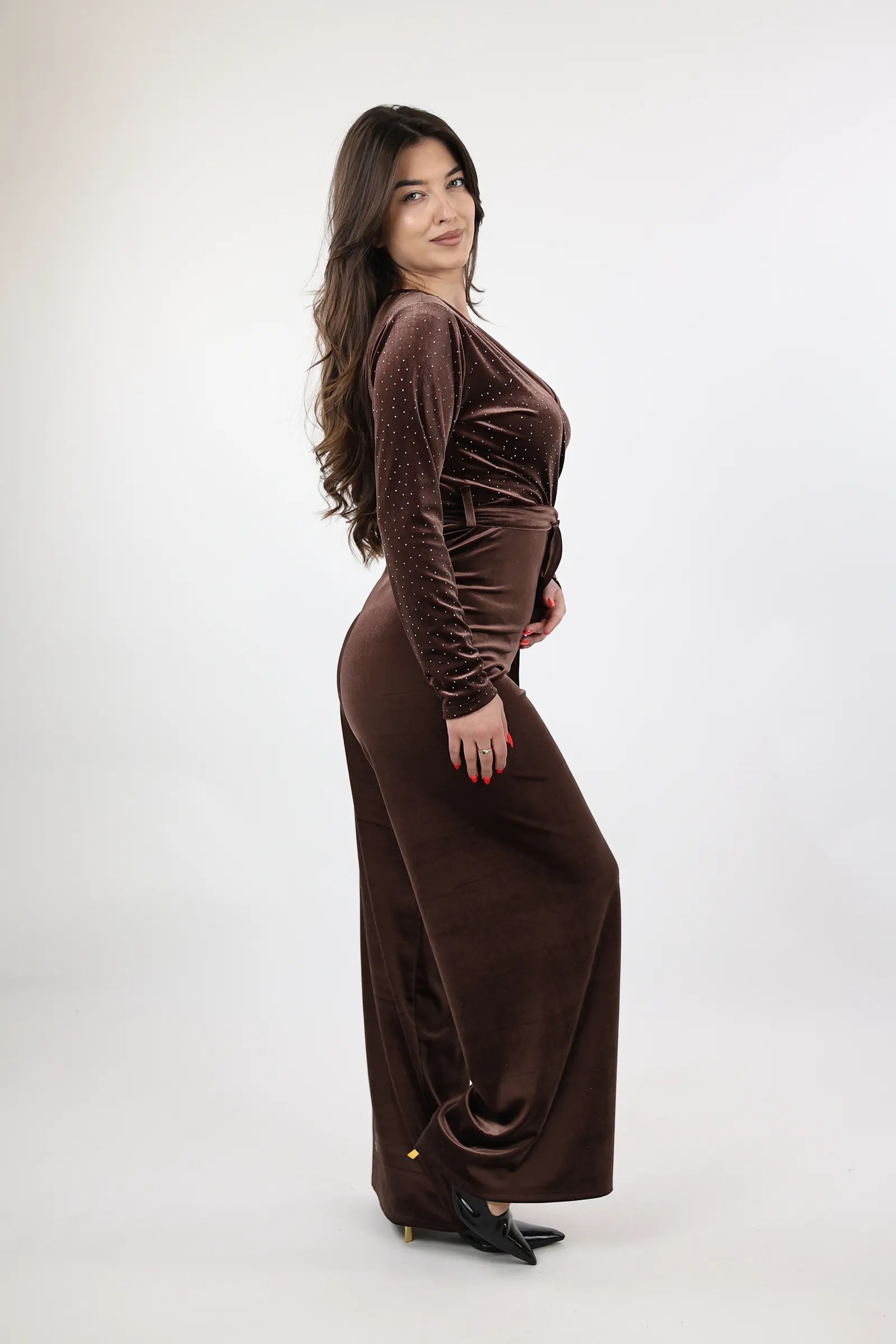 KOMBINEZON Wide Leg Jumpsuit