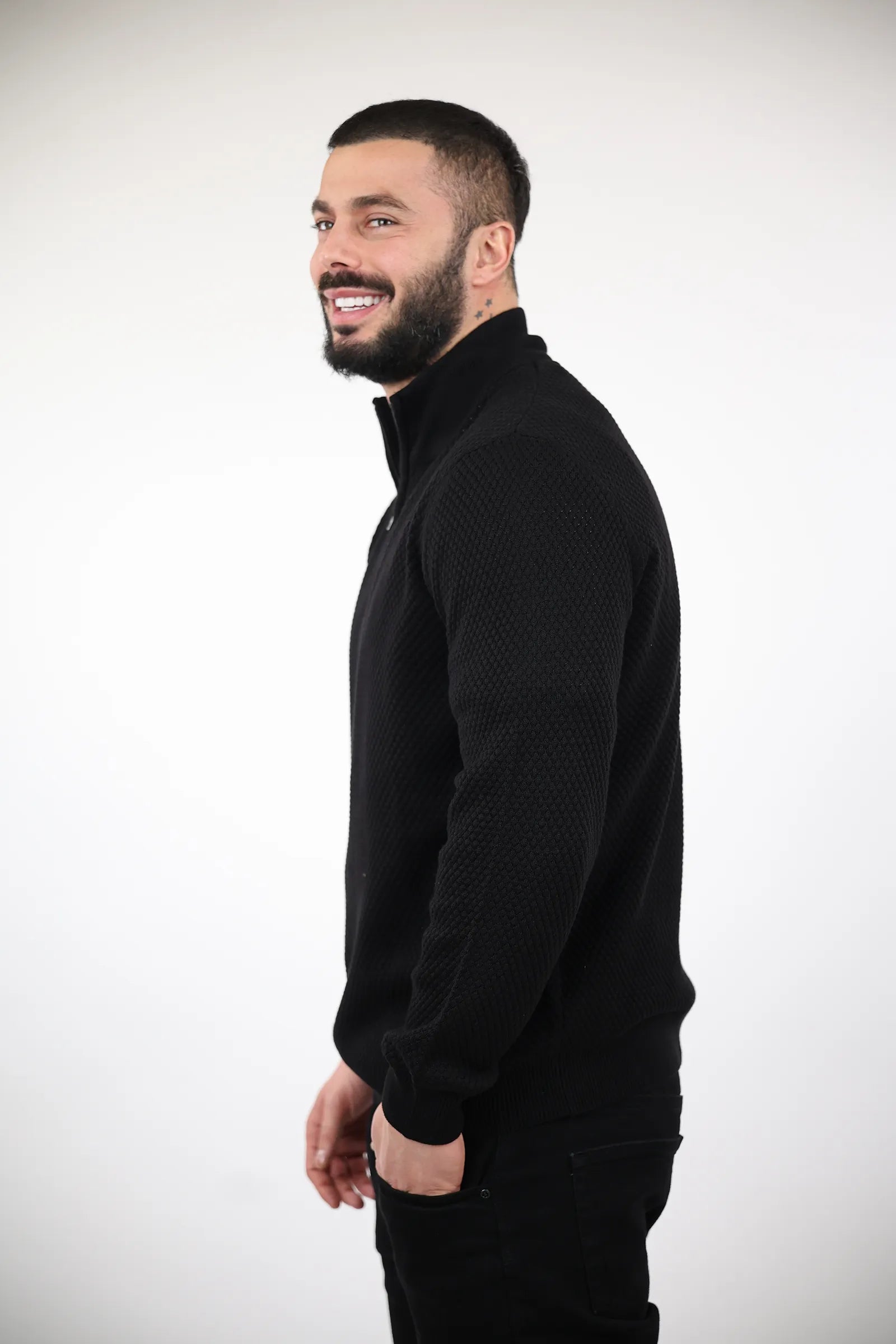 XHEMPER turtleneck zip