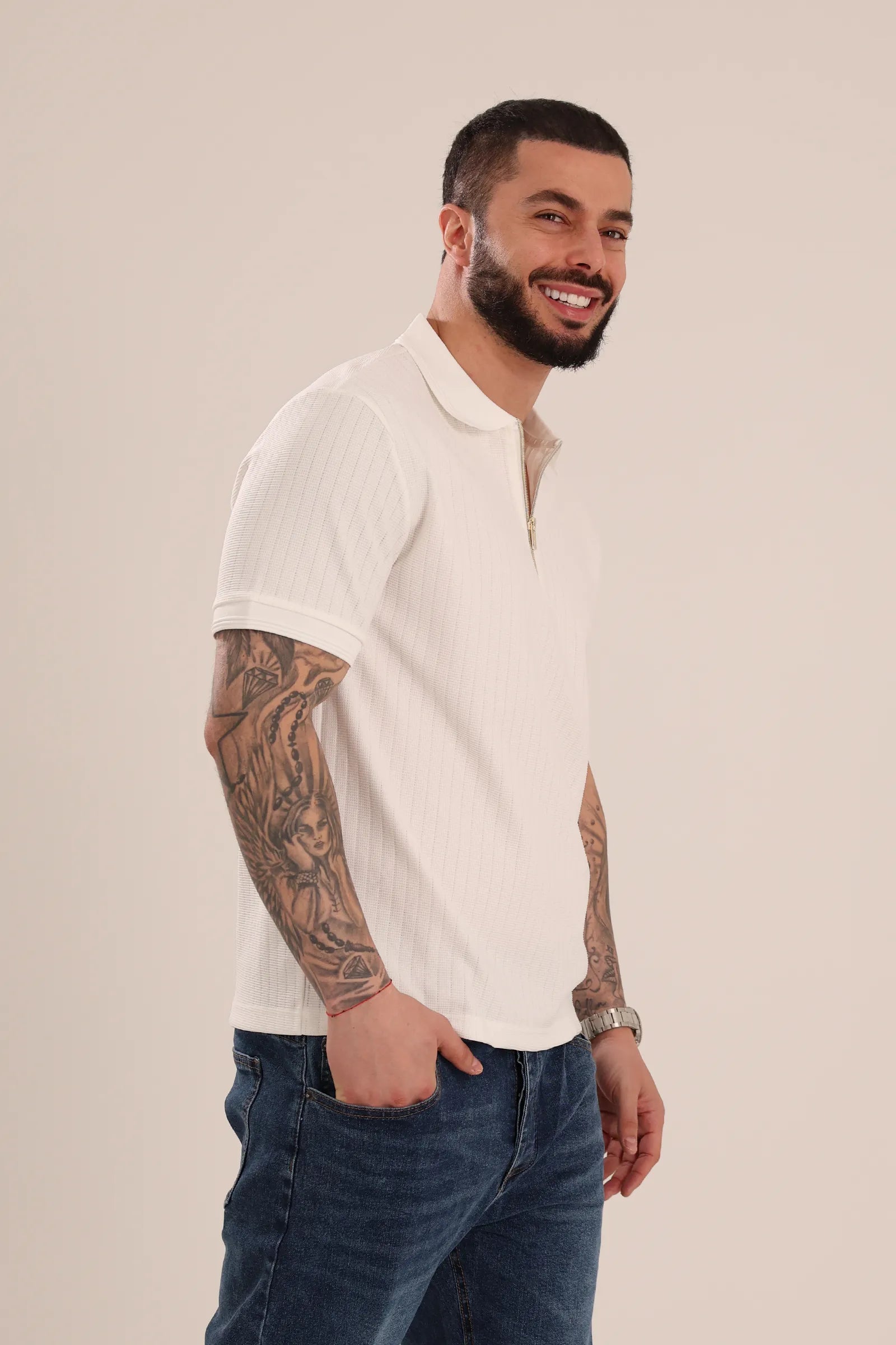 Maice zip polo