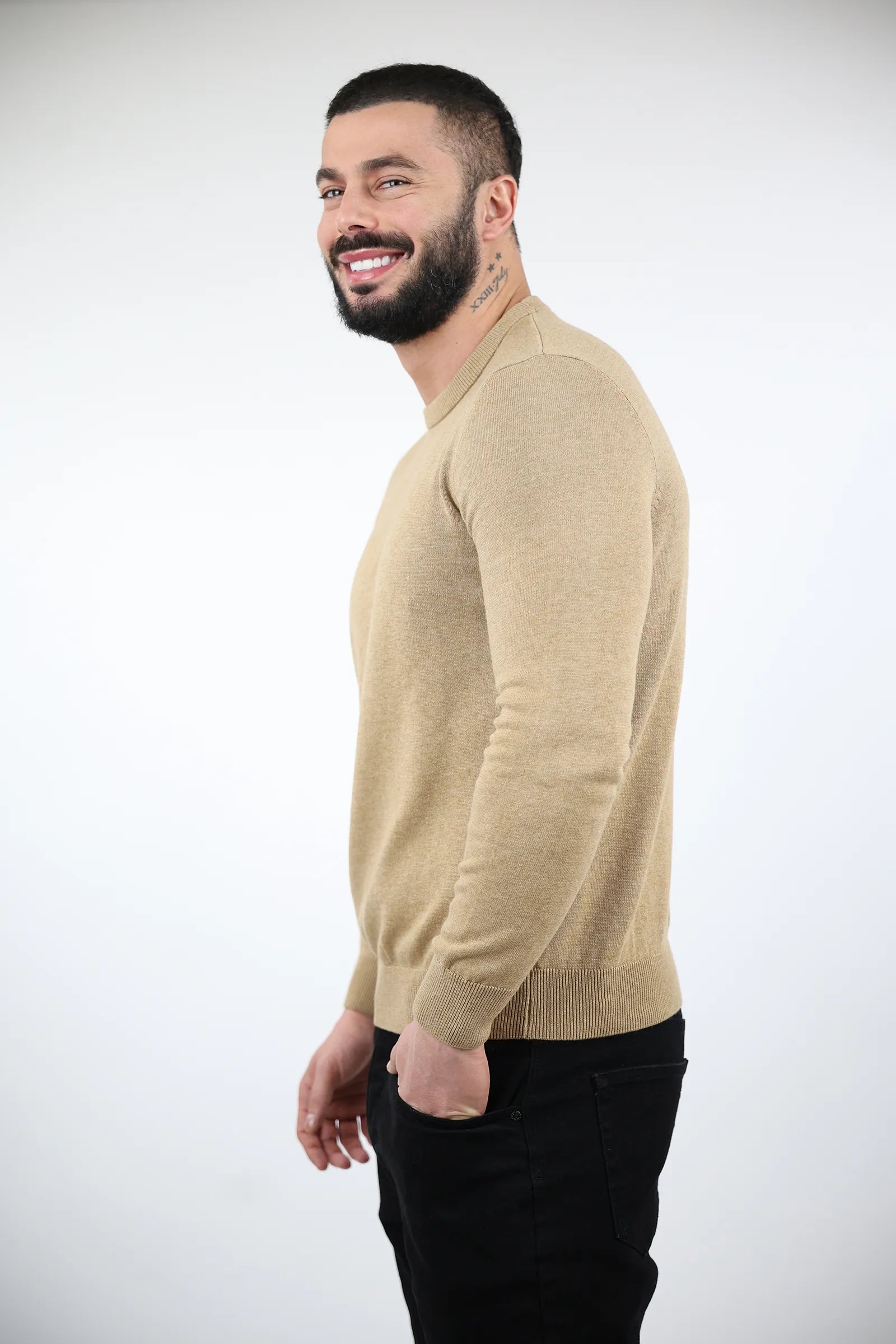 XHEMPER Classic tan knit