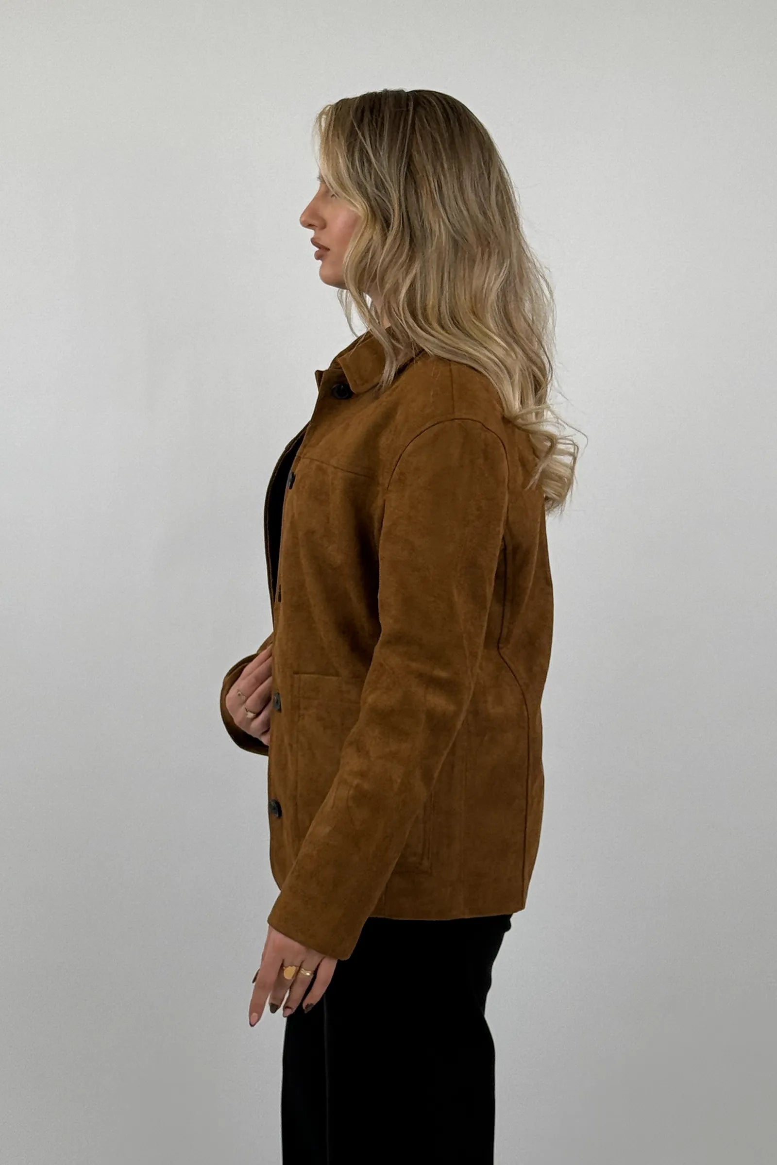 Jakne Boxy Fit Suede