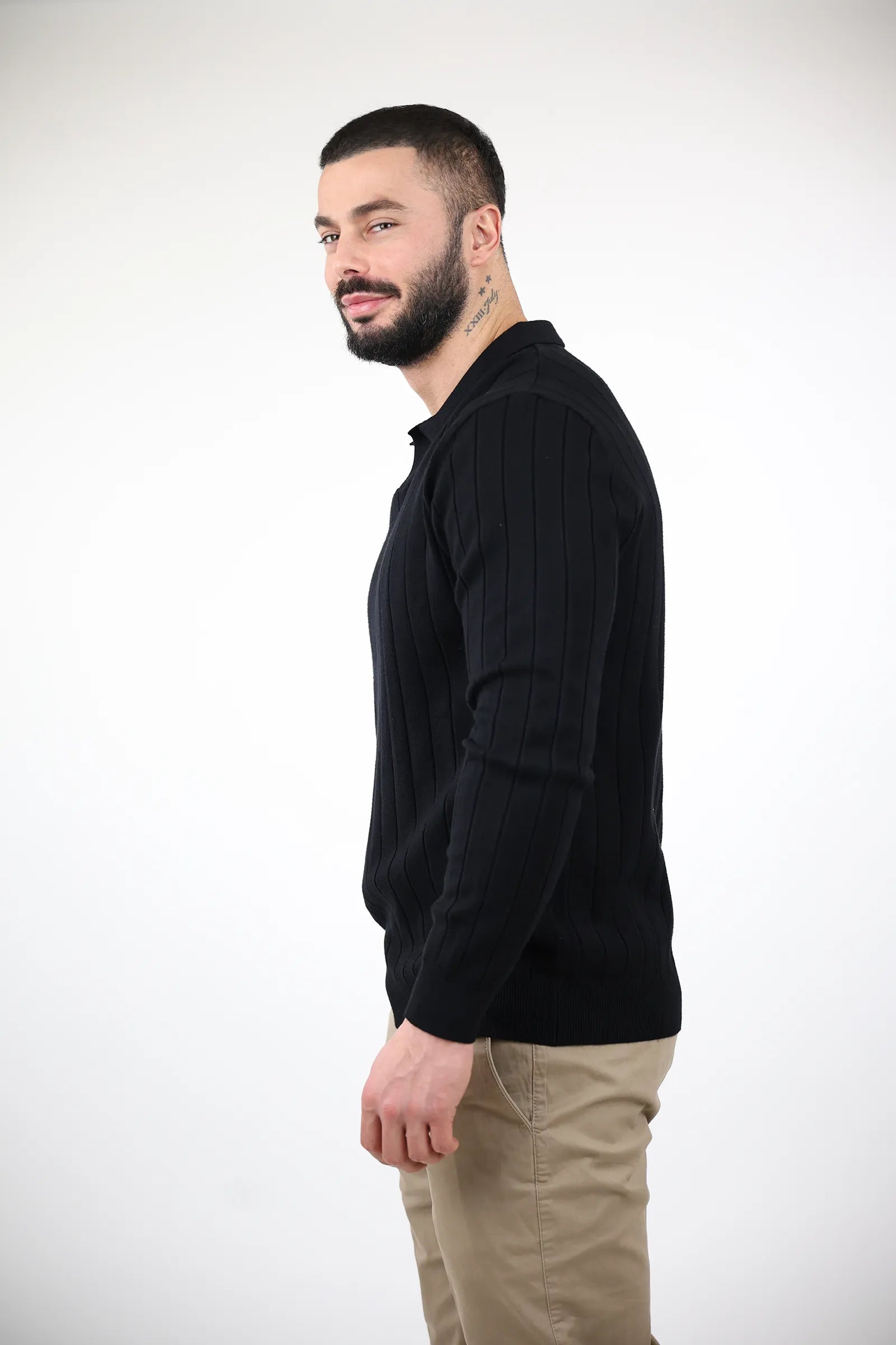 XHEMPER Textured Polo Shirt