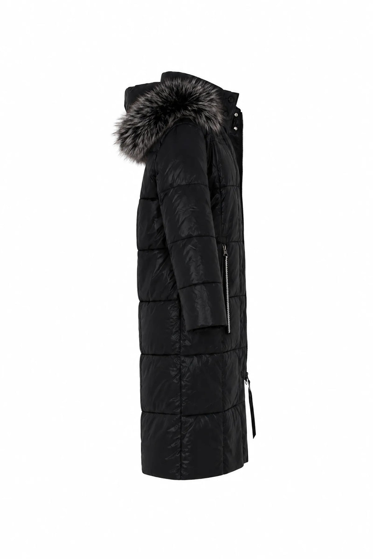 Jakne long black puffer
