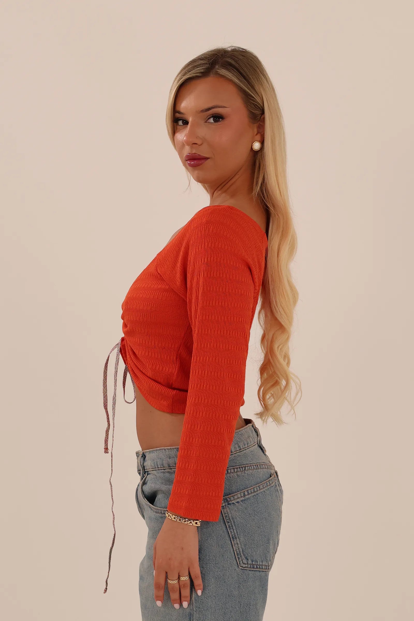 Bluze v-neck ruched