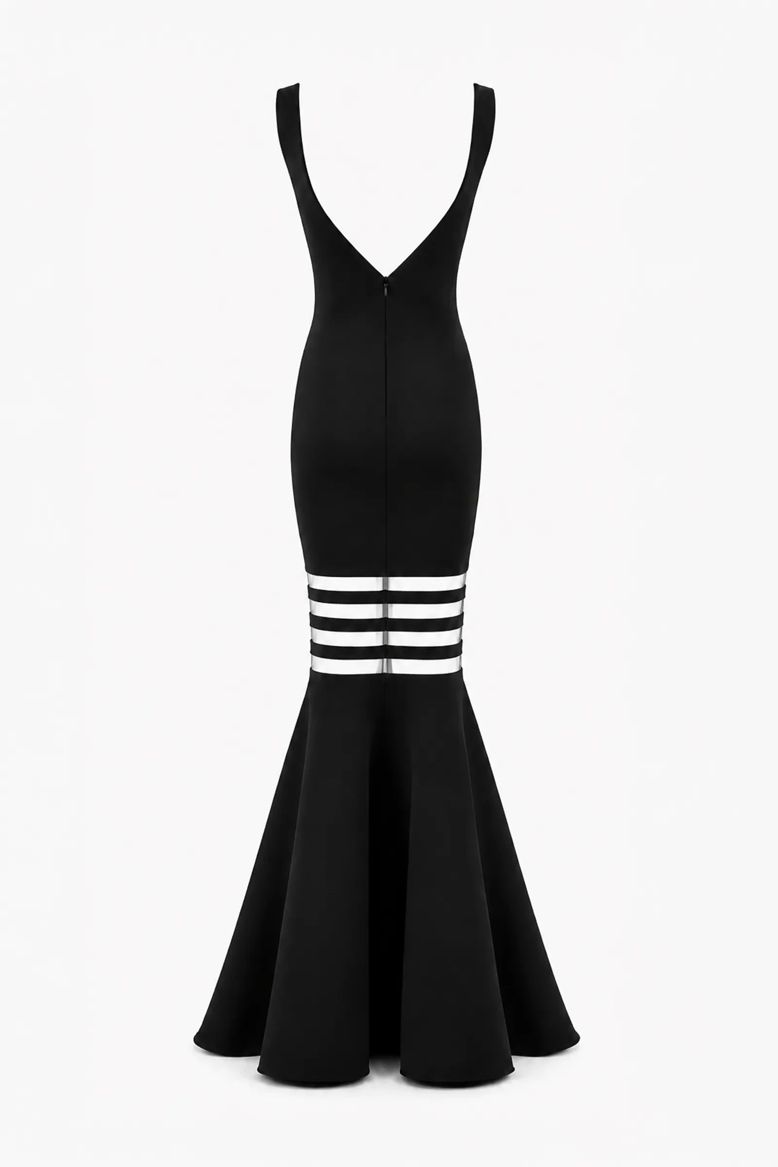 Fustan tulle stripe