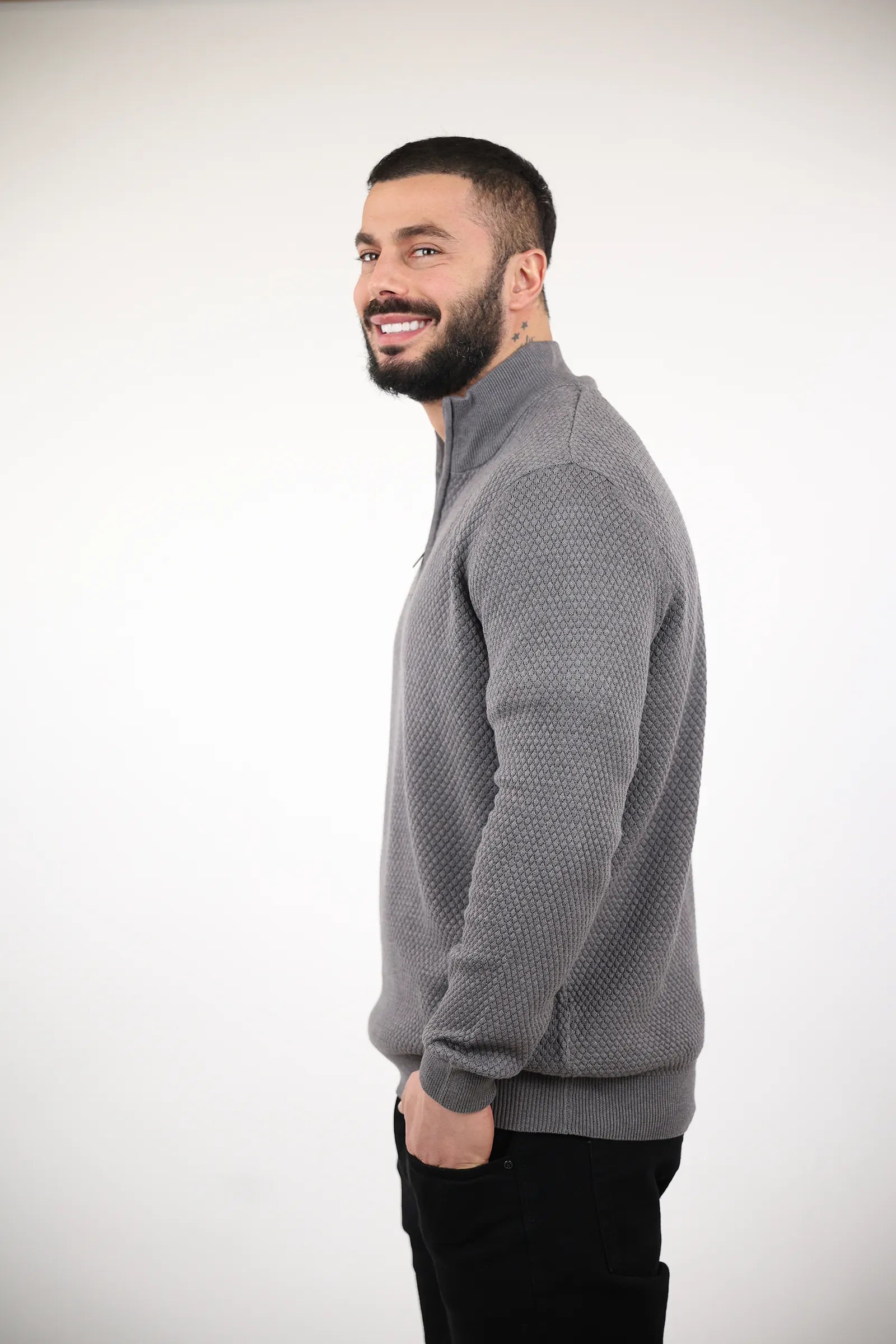 XHEMPER turtleneck zip