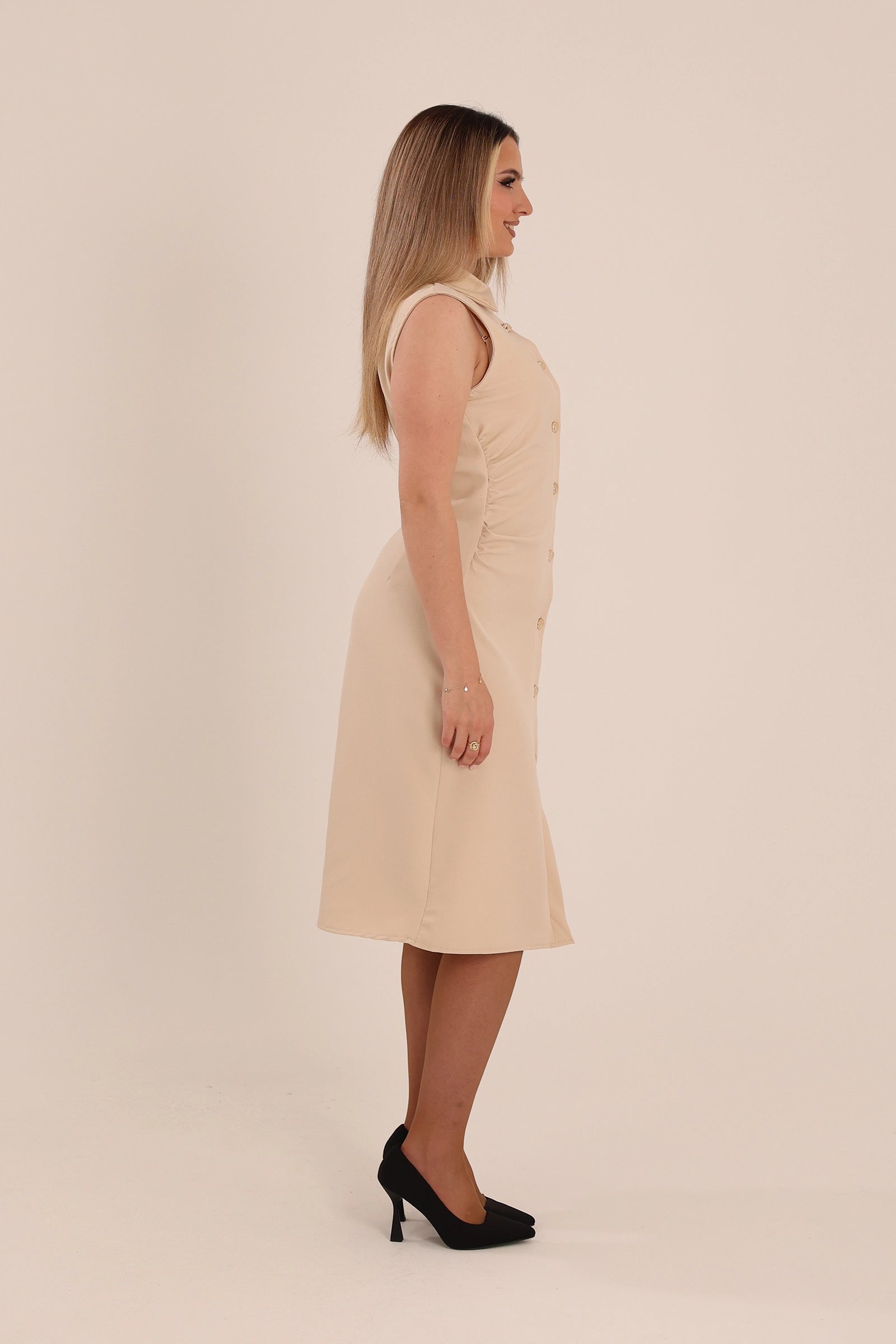 Fustan ruched sides