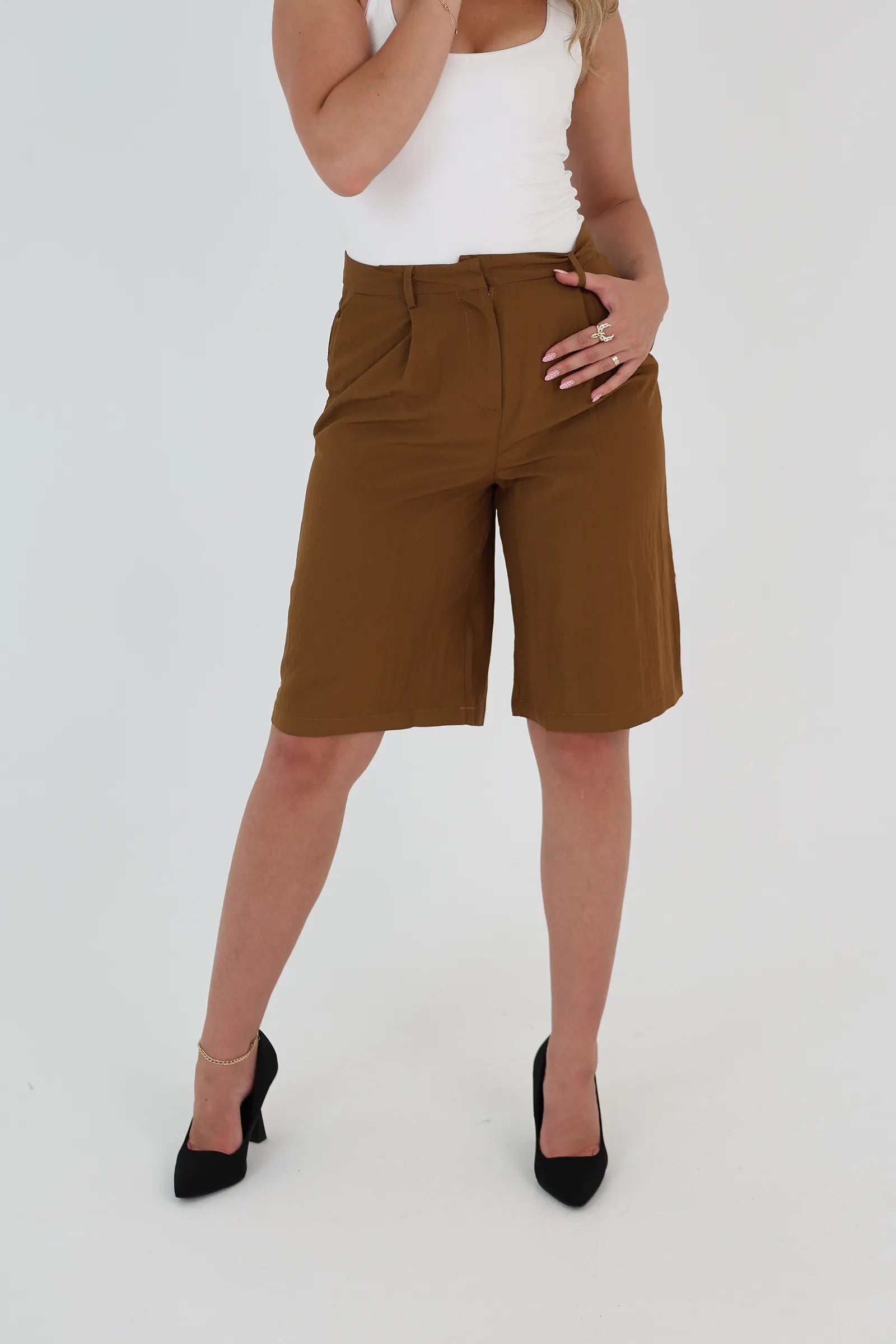 Pantallona high waisted shorts
