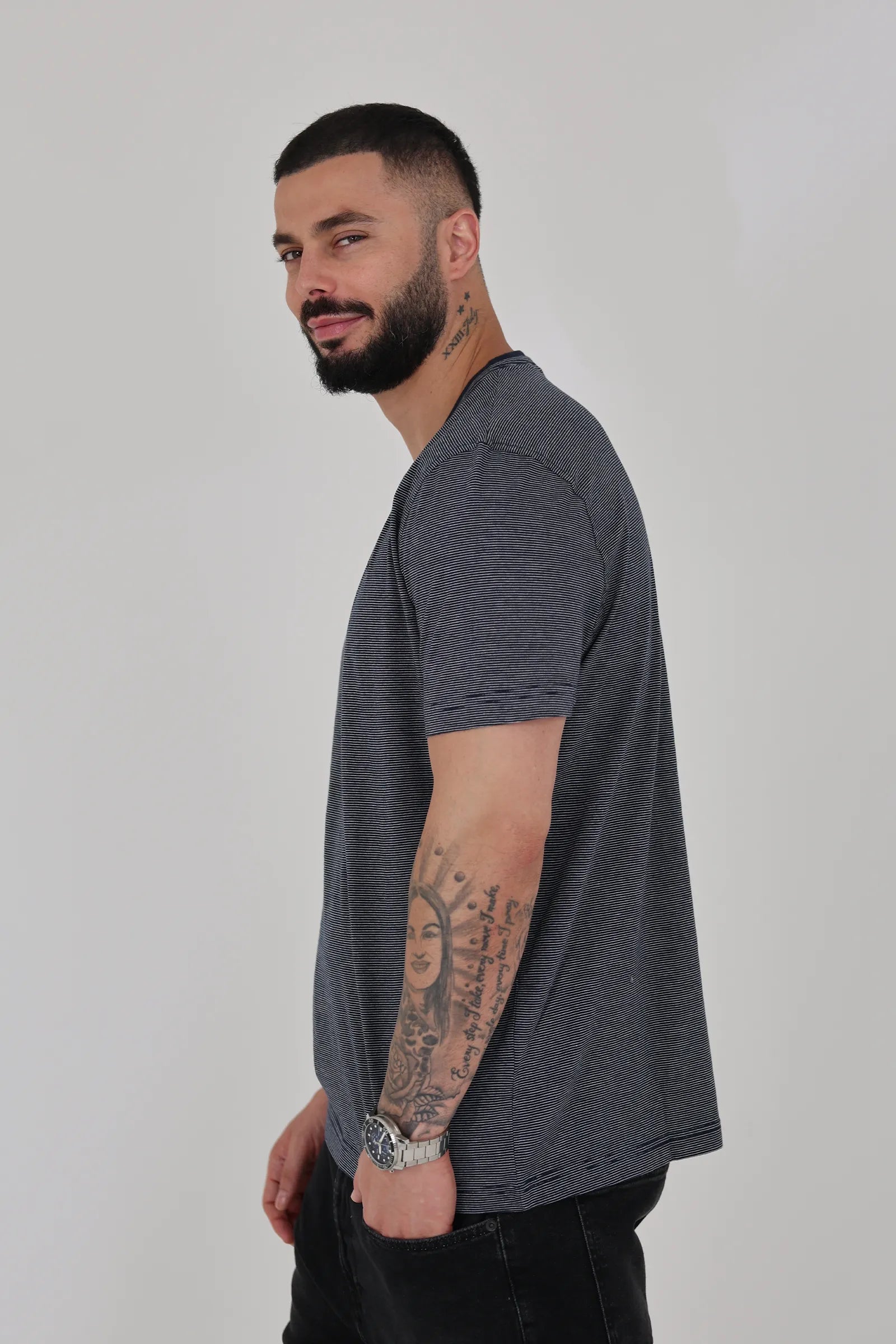 Maice slim fit striped