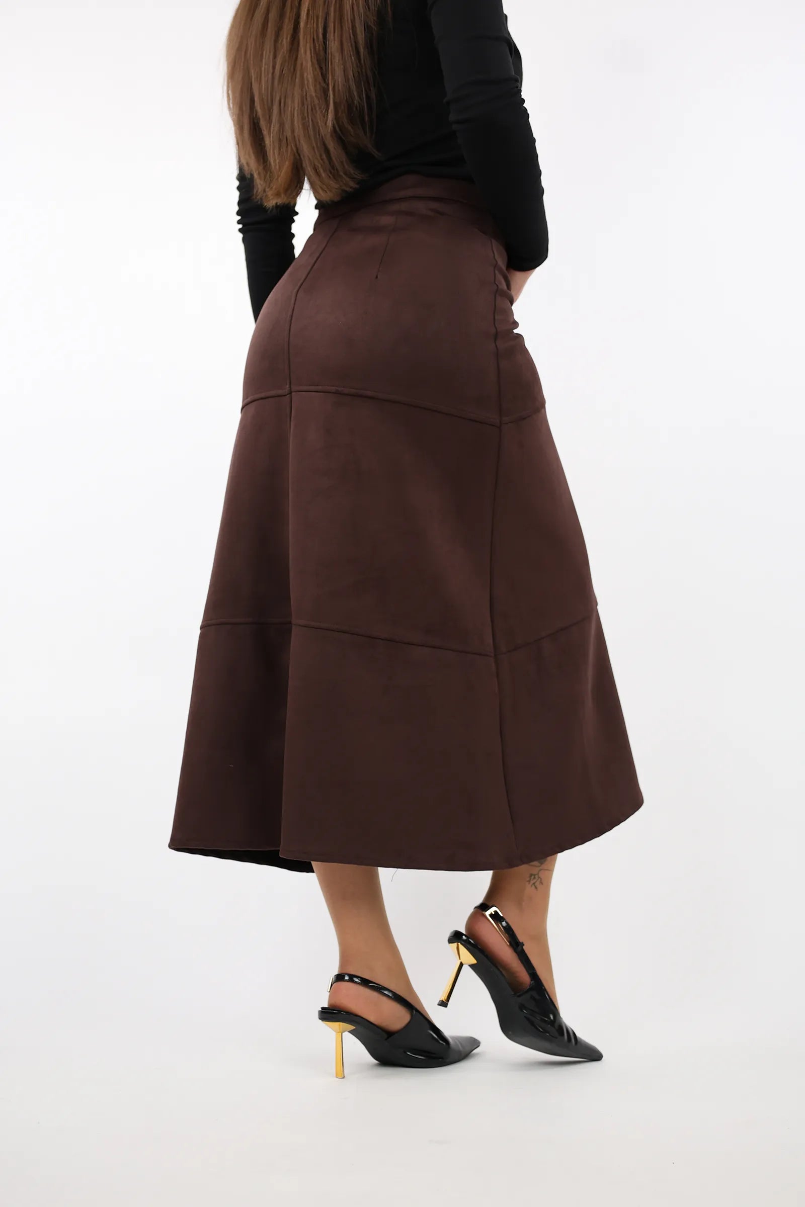 FUND Suede  MIDI SKIRT