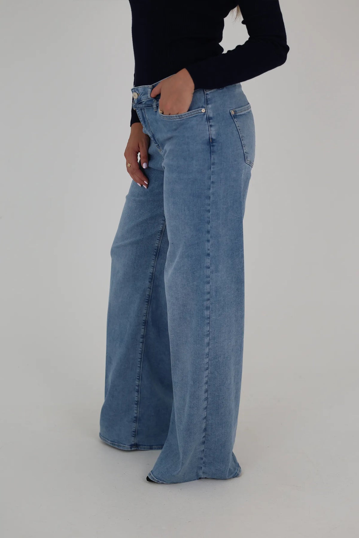 Farmerka wide-leg denim