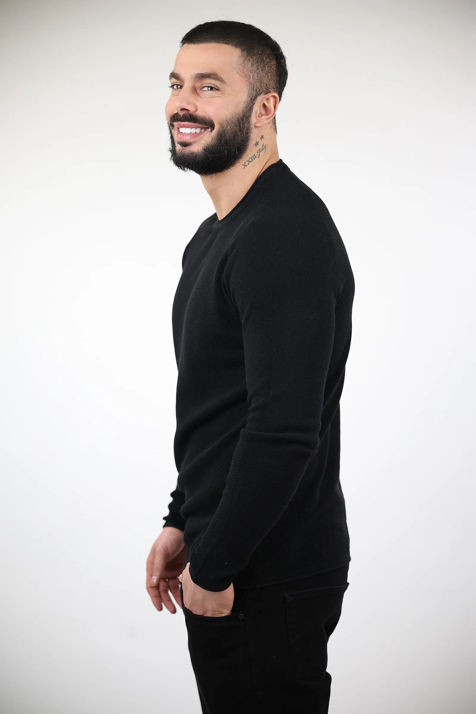 XHEMPER SOLID ROUND NECK