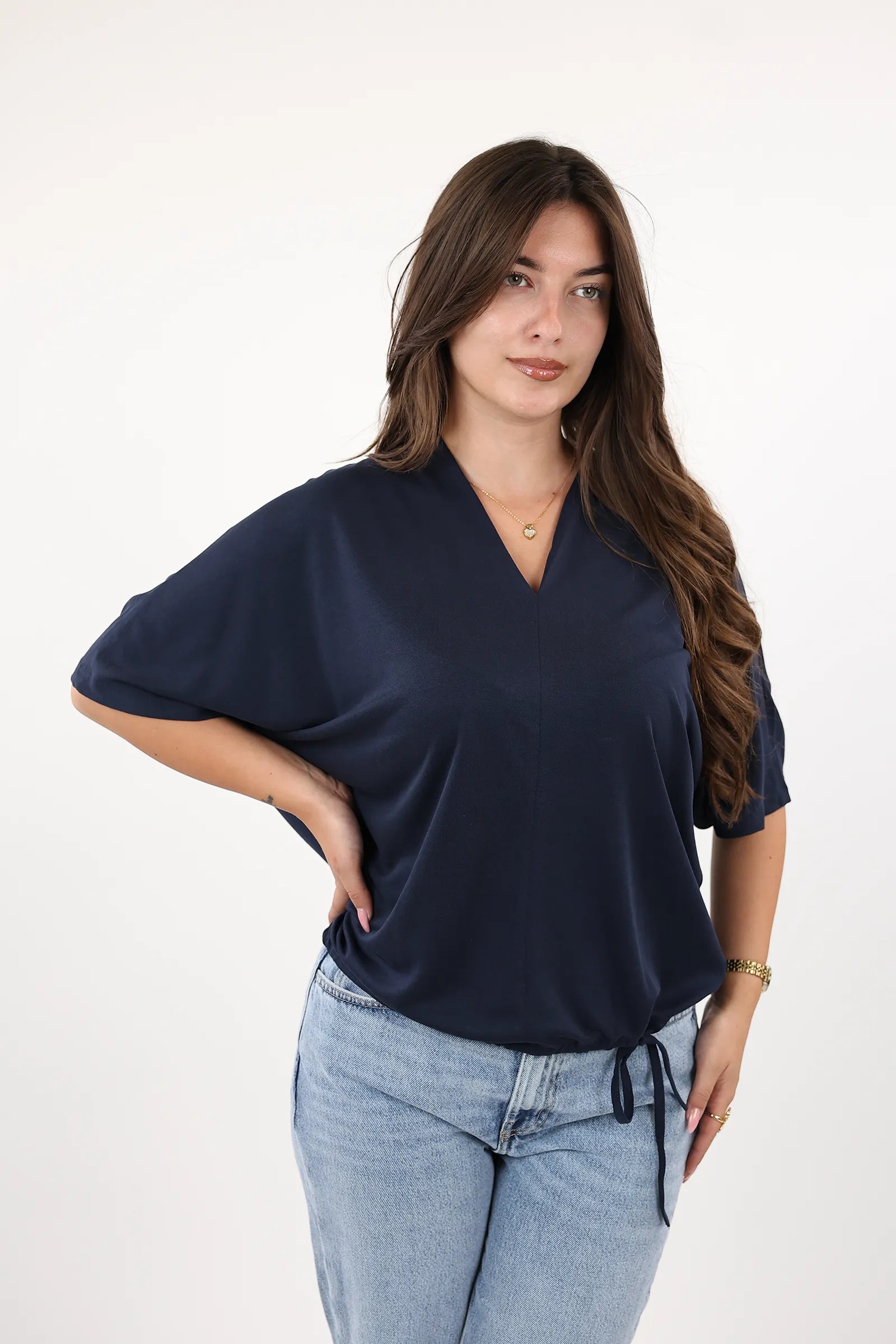MAICË V NECK NAVY