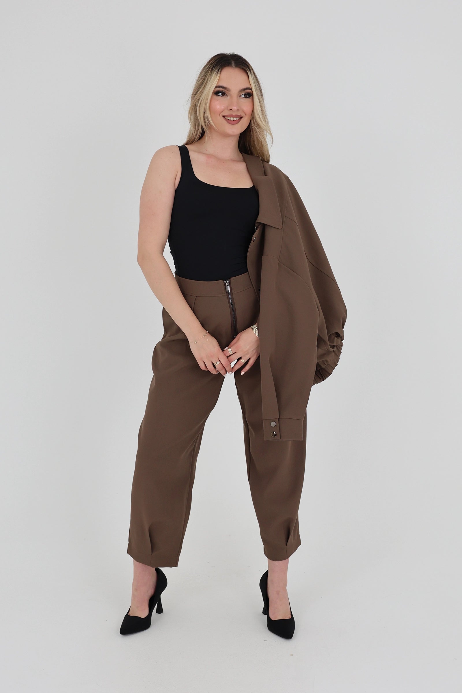 Pantallona front zip
