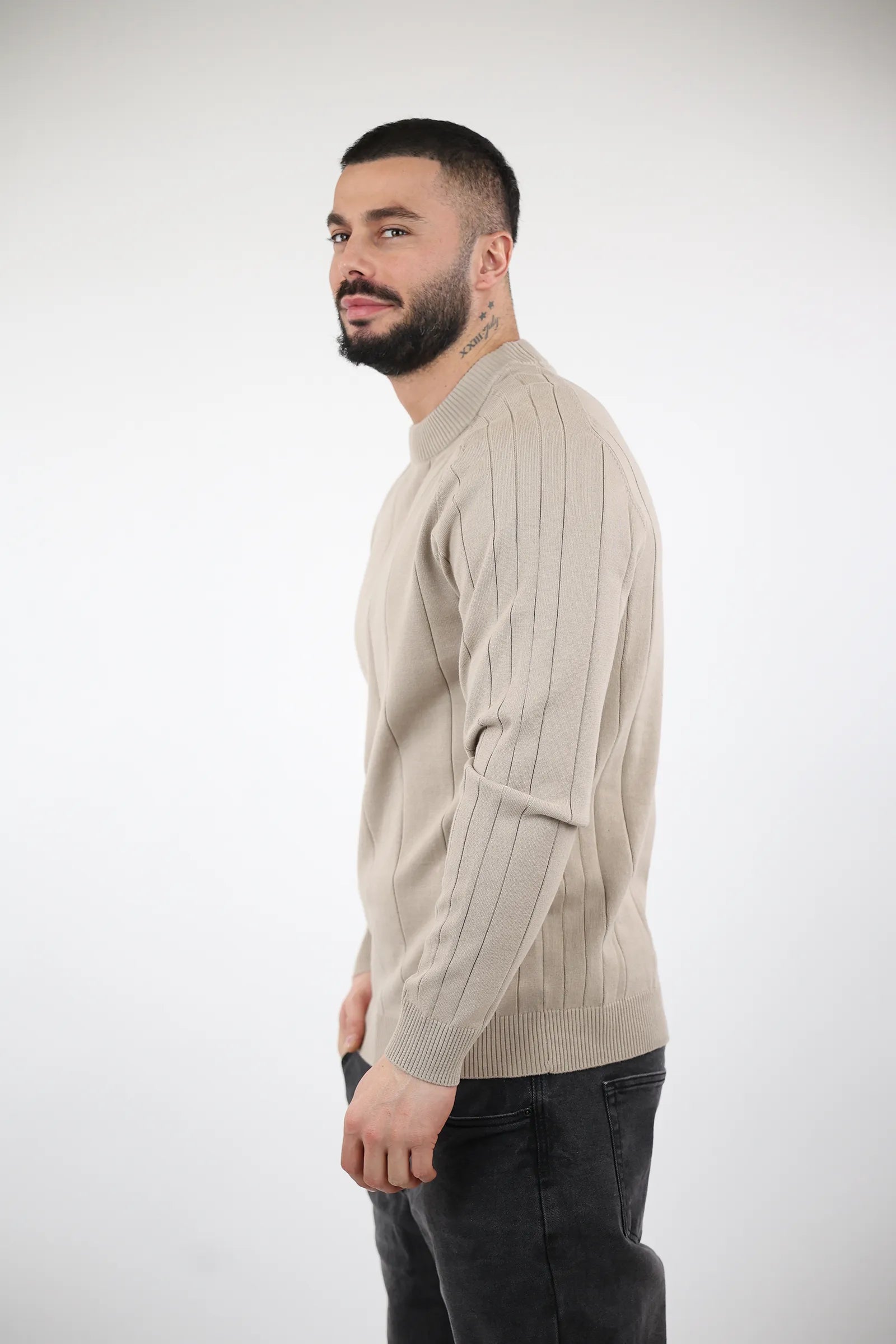 XHEMPER Vertical Stripe Sweater