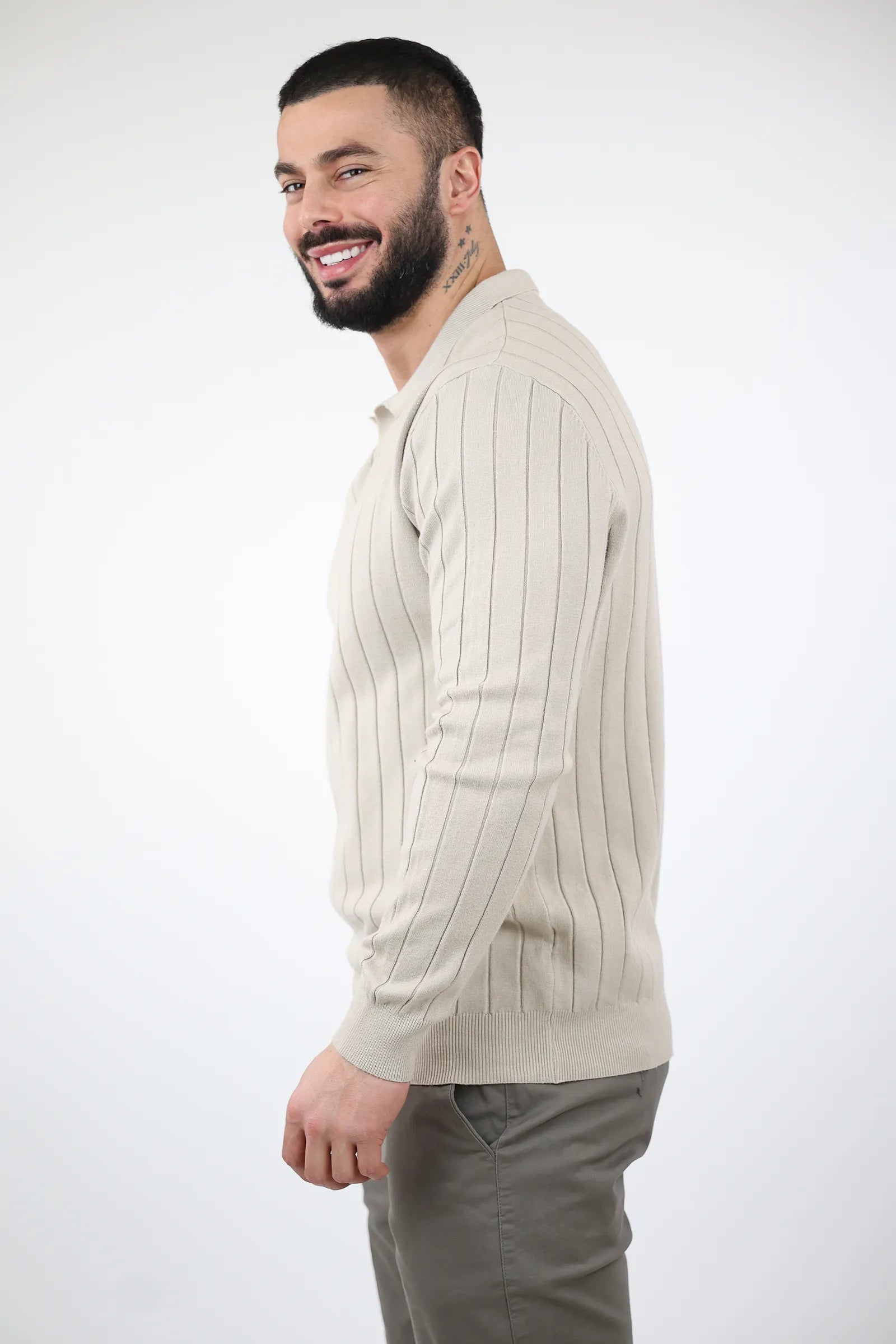 XHEMPER Textured Polo Shirt