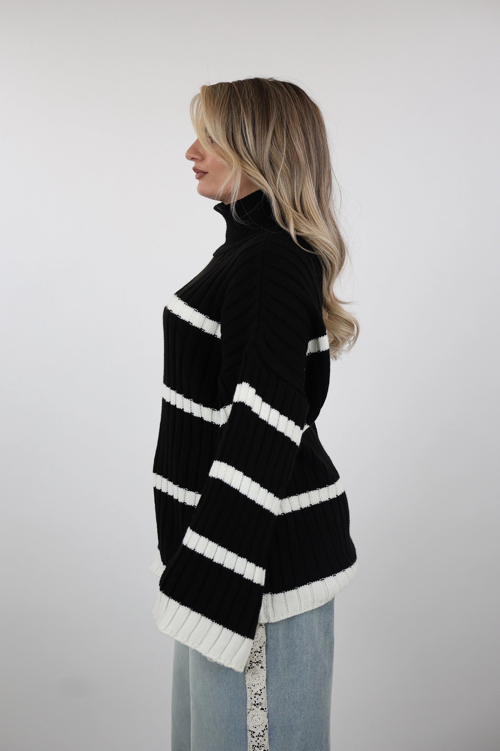 Xhemper striped ribbed