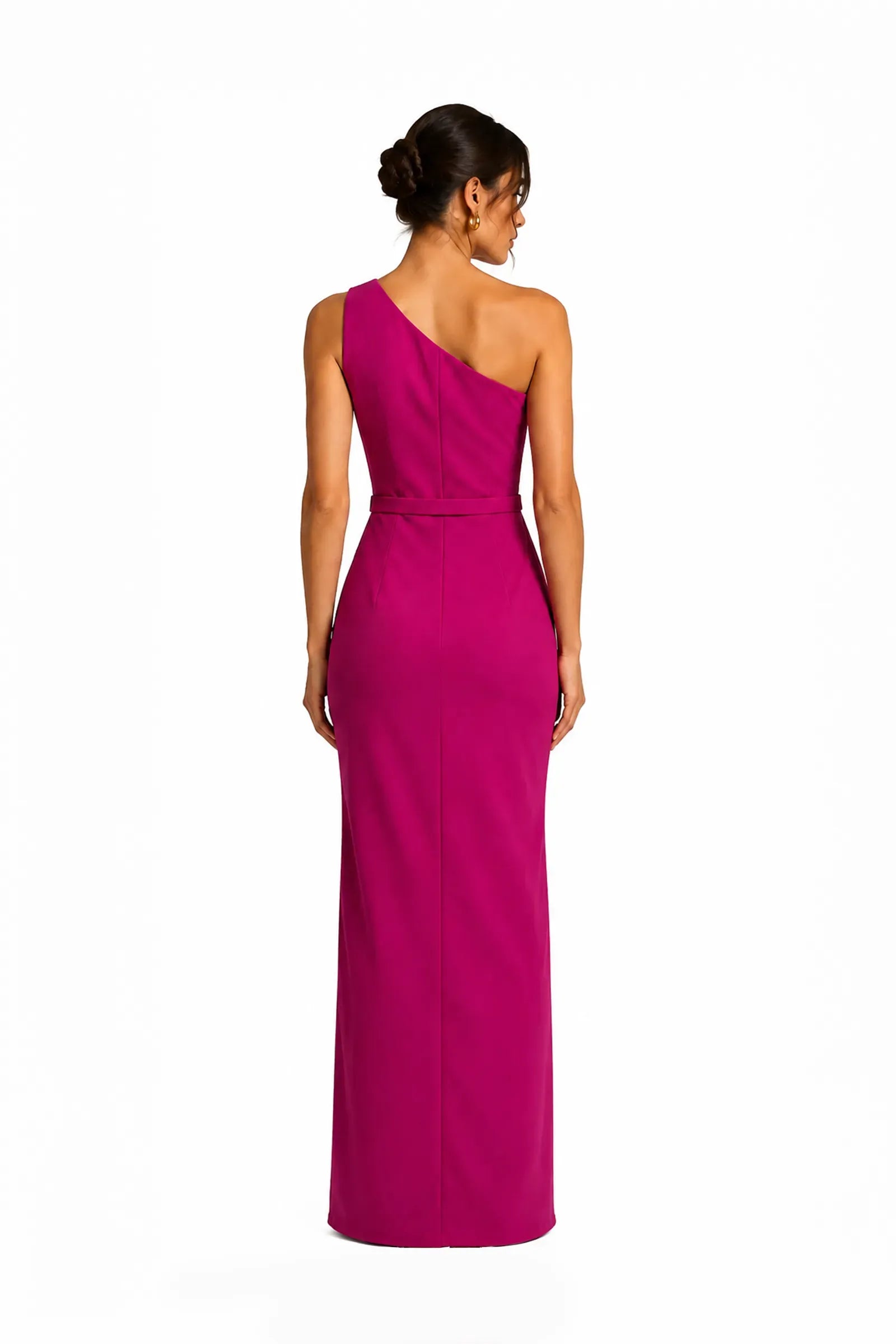 Fustan maxi asymmetric