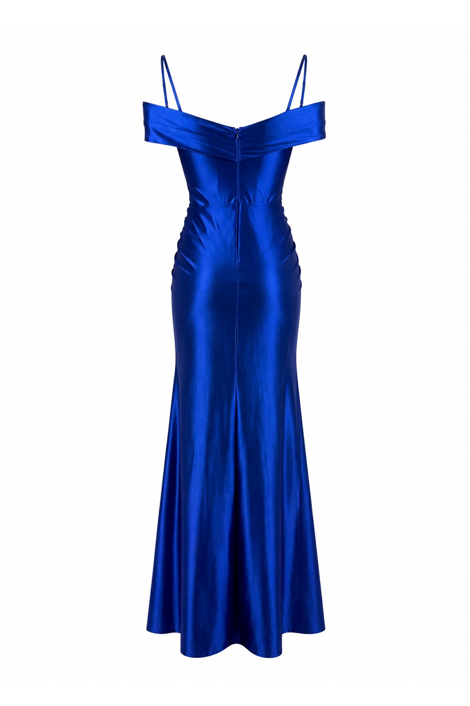 Fustan satin drapped