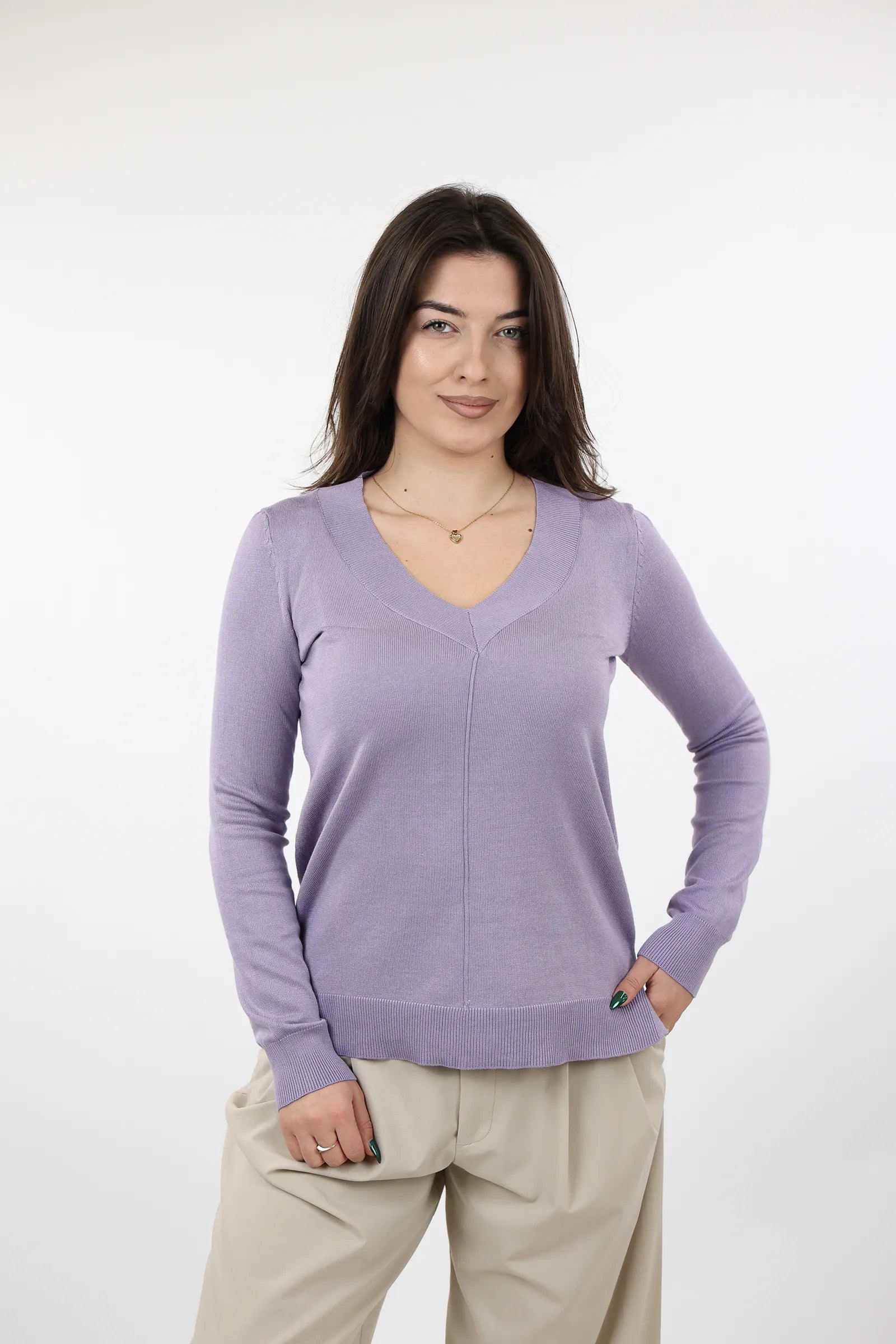 XHEMPER Merino V-Neck