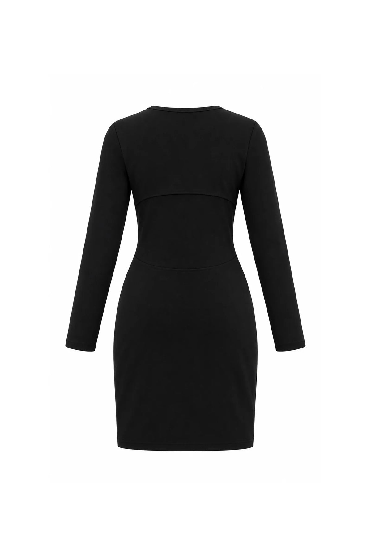 Fustan bodycon crew neck