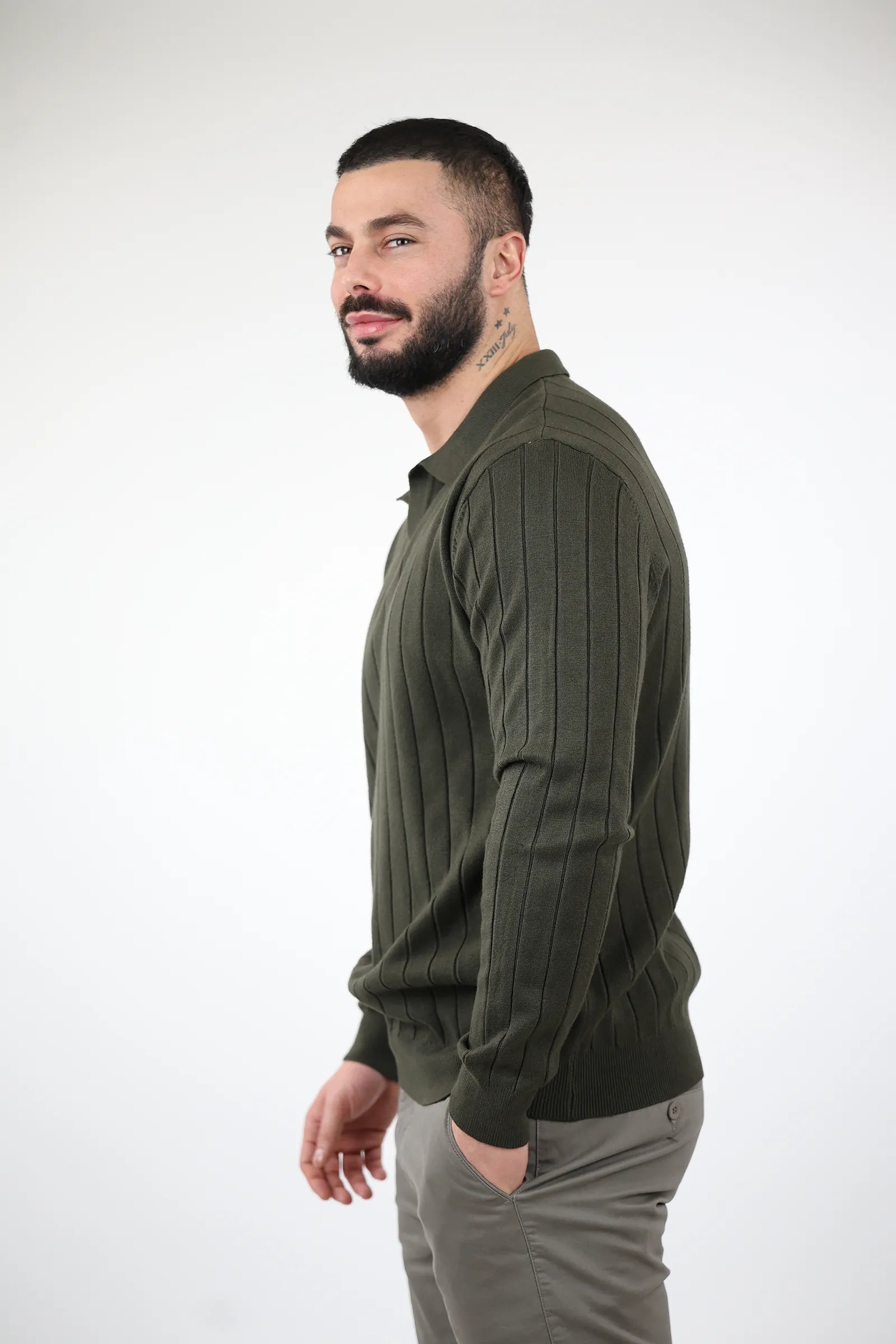 XHEMPER Textured Polo Shirt