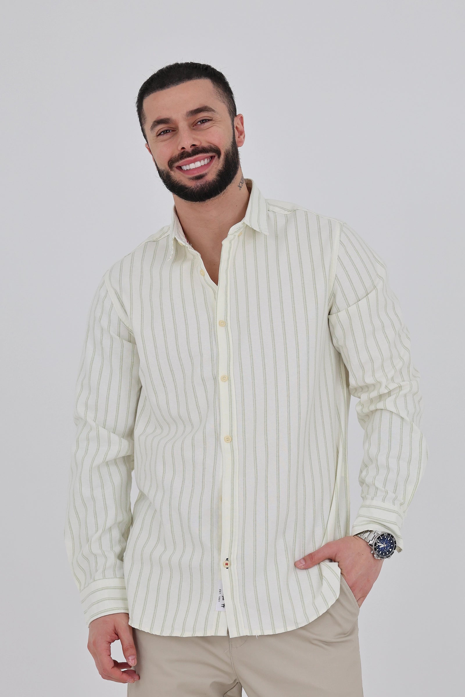 Kemishe slim fit striped