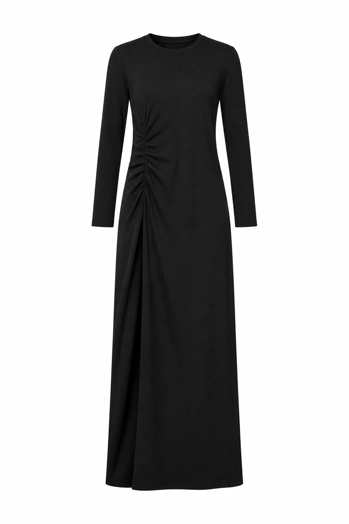 Fustan ruched side slit