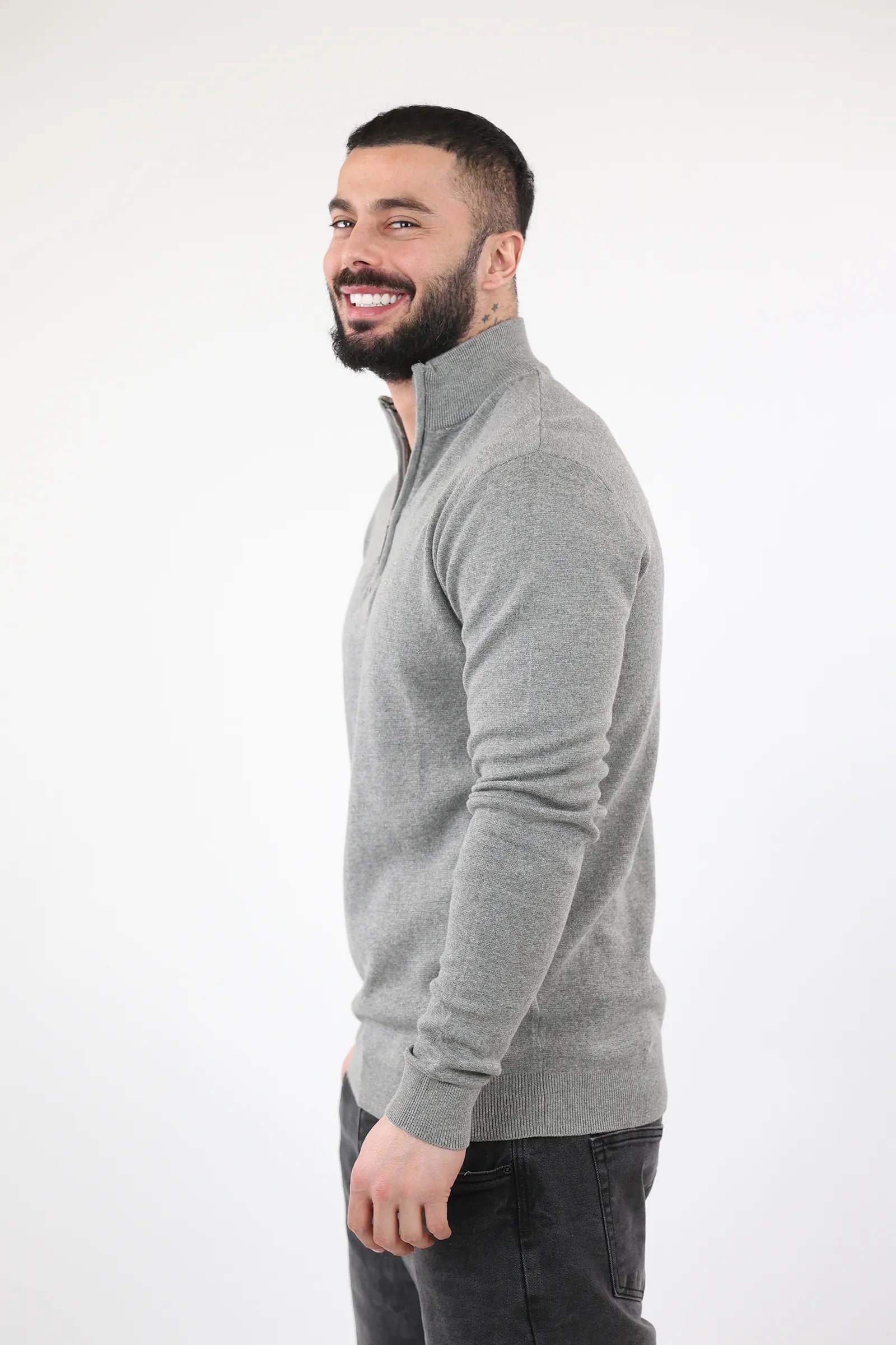 XHEMPER Classic Mock Neck