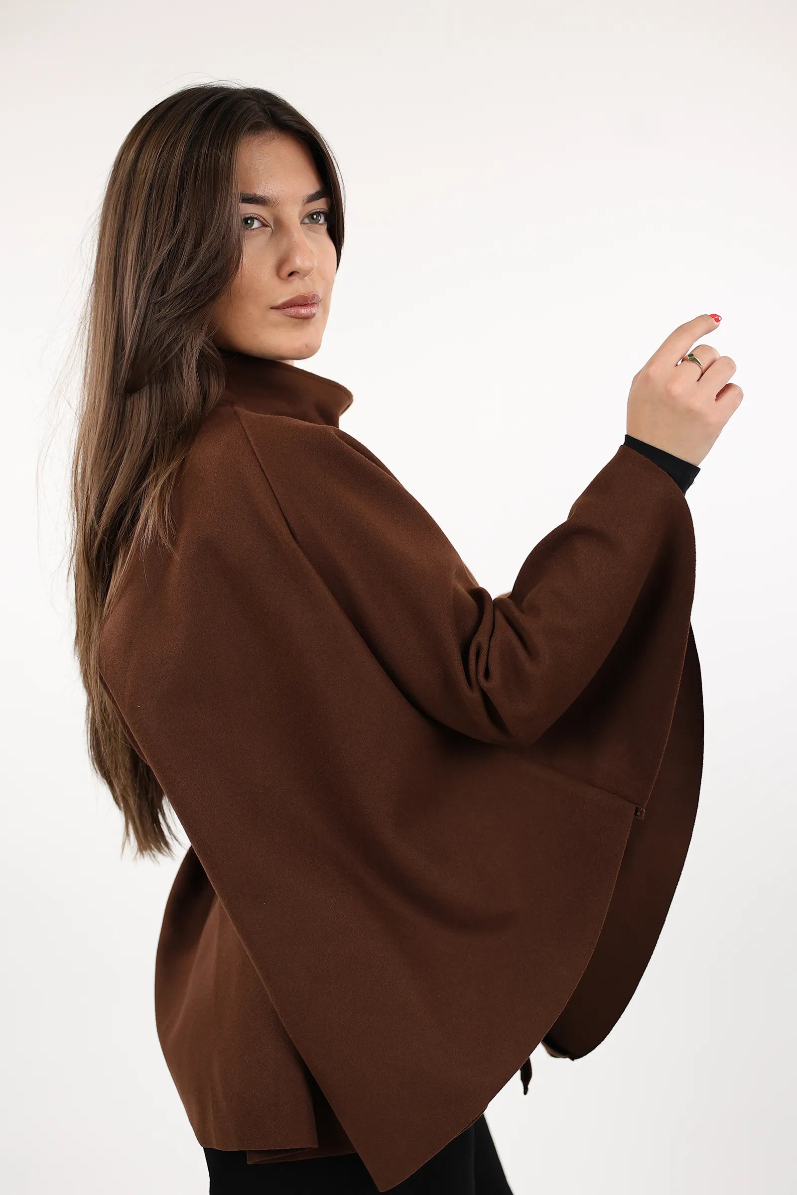 PALLTO BELTED PONCHO