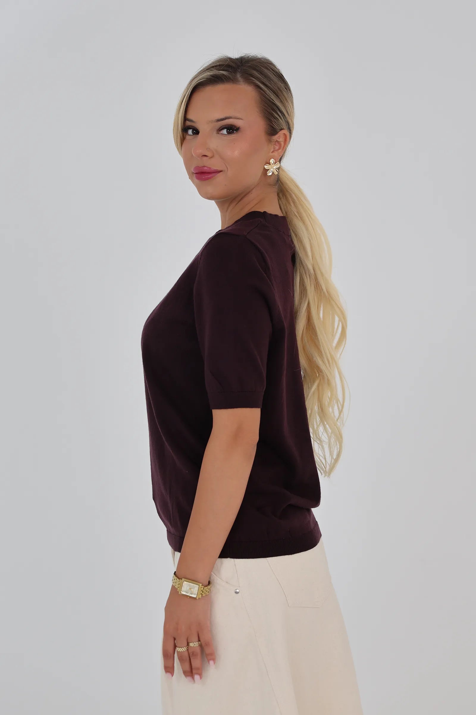 Maice knit tee