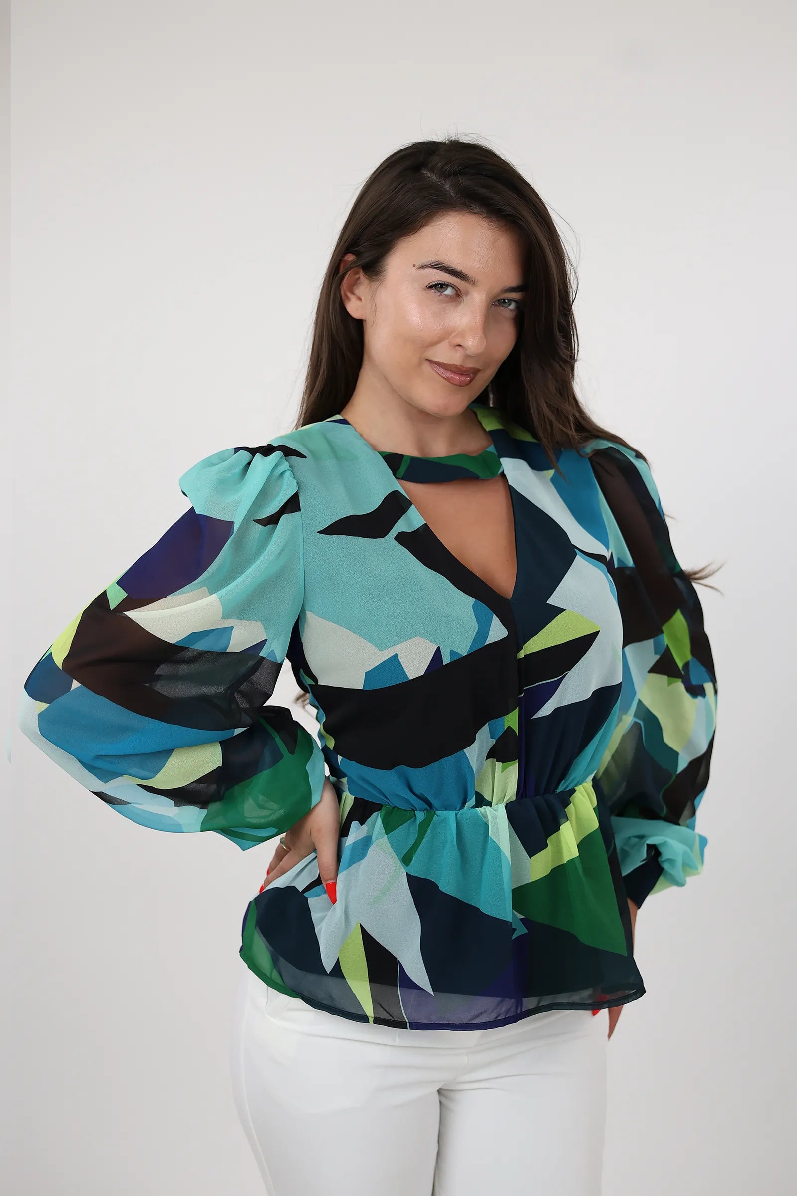 BLUZË PRINTED SATIN