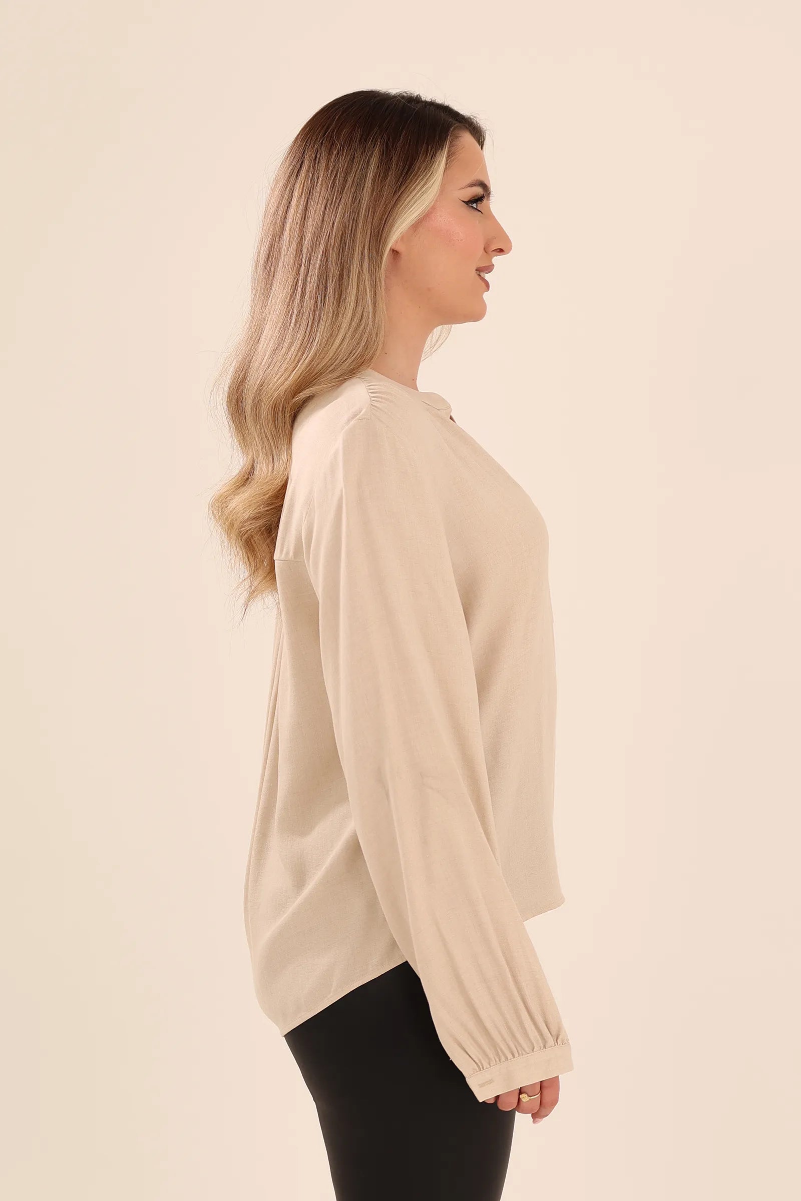 Bluze linen look top