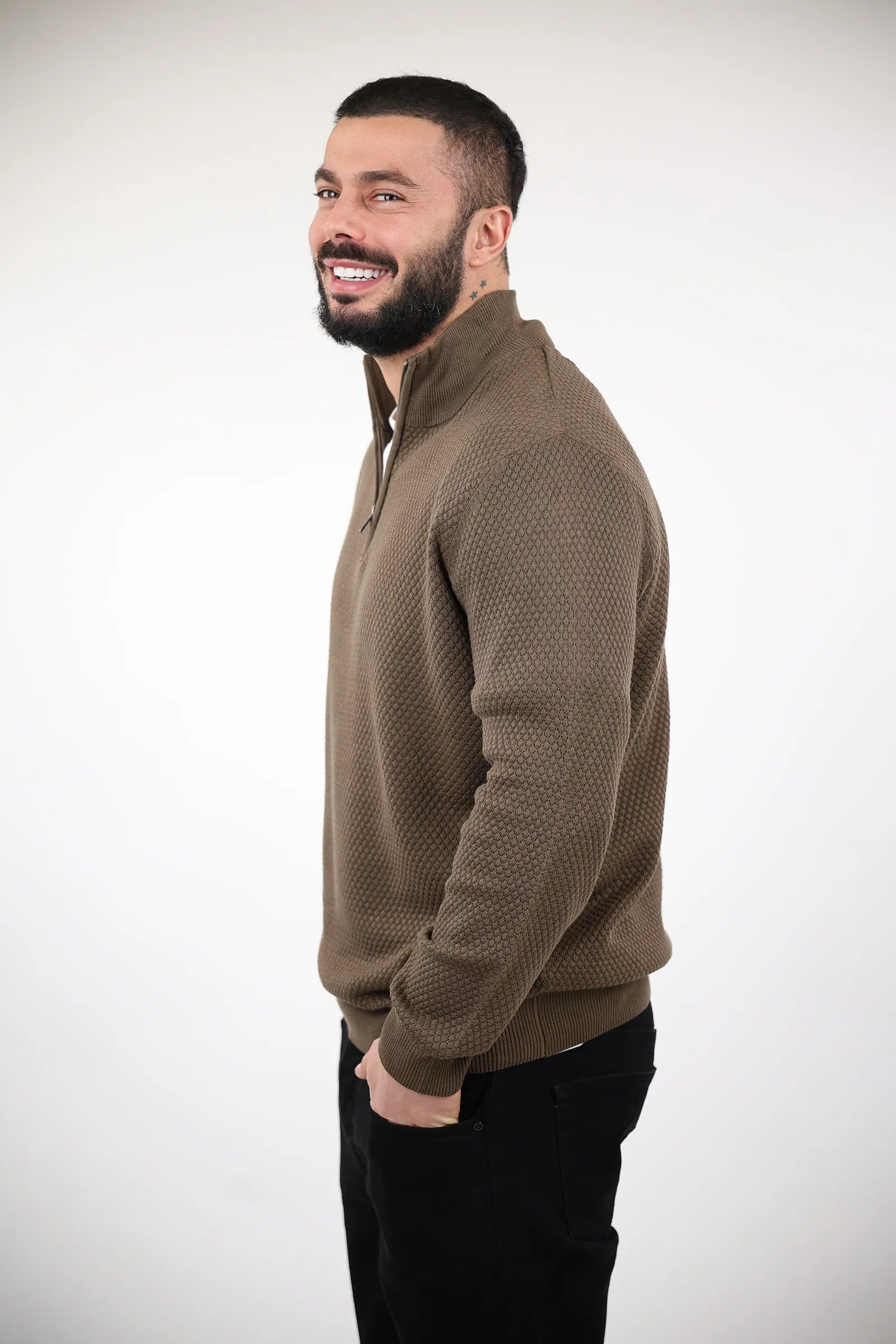 XHEMPER turtleneck zip