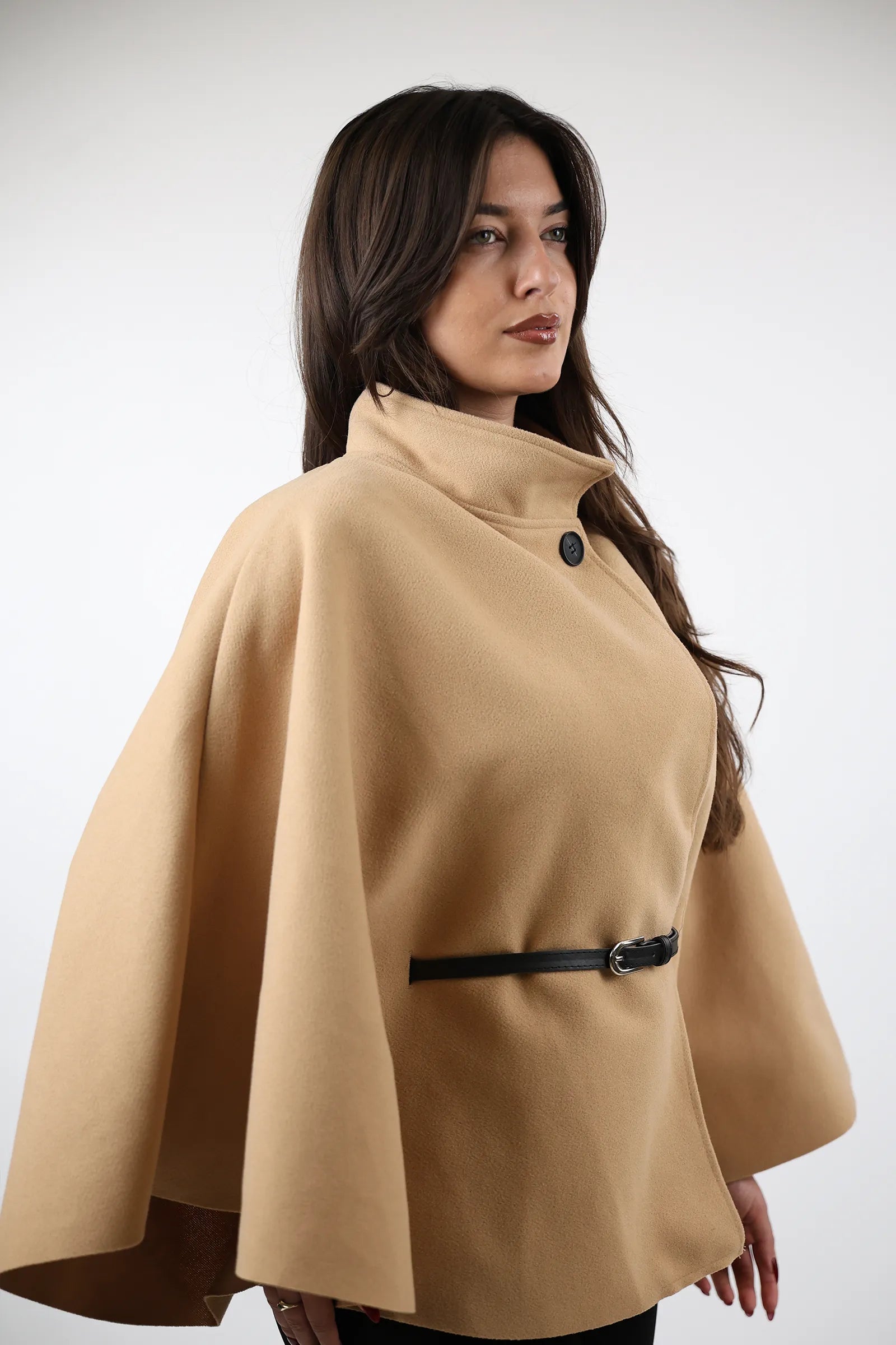 PALLTO BELTED PONCHO