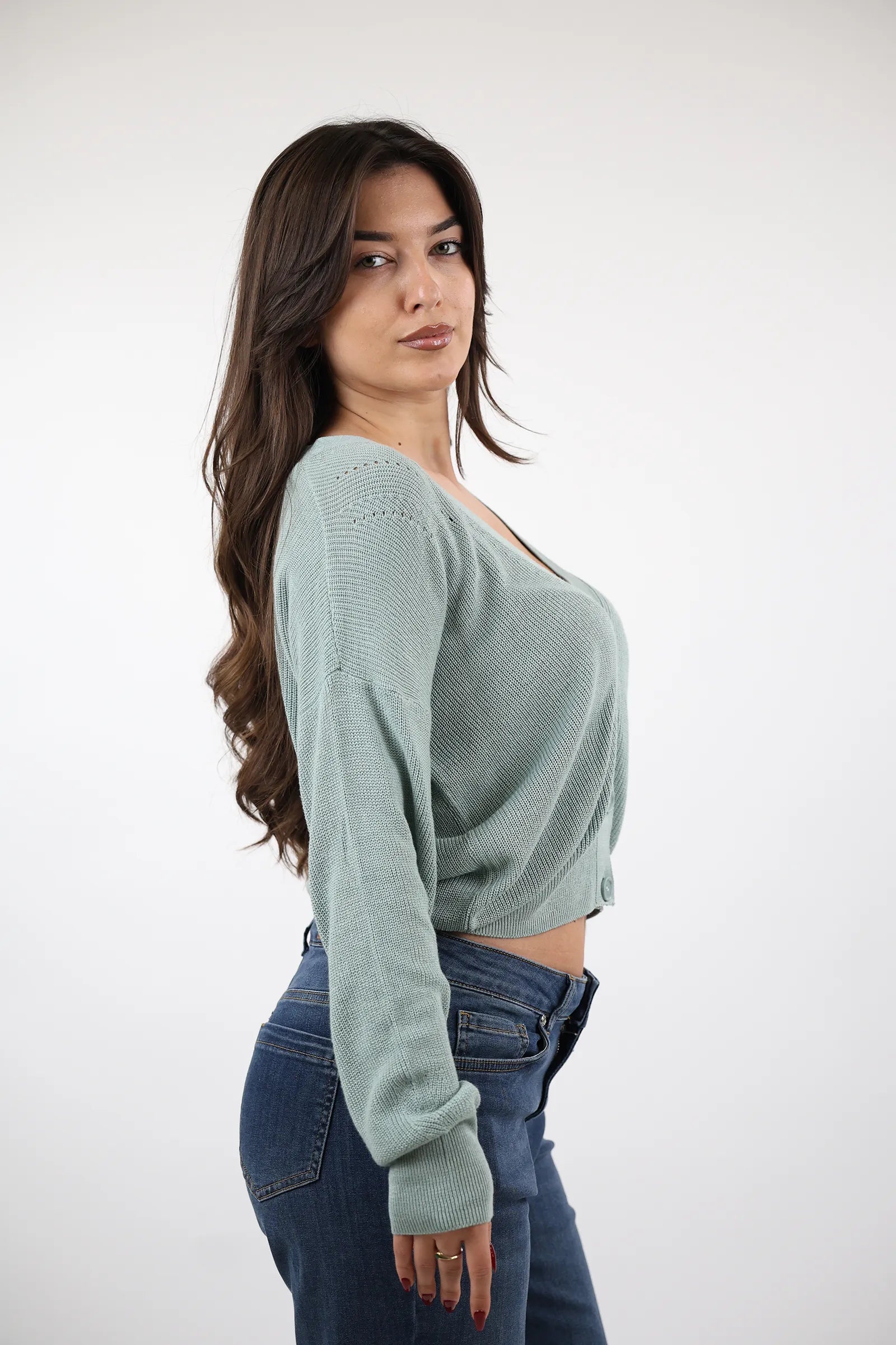 XHEMPER Soft Knit V-Neck