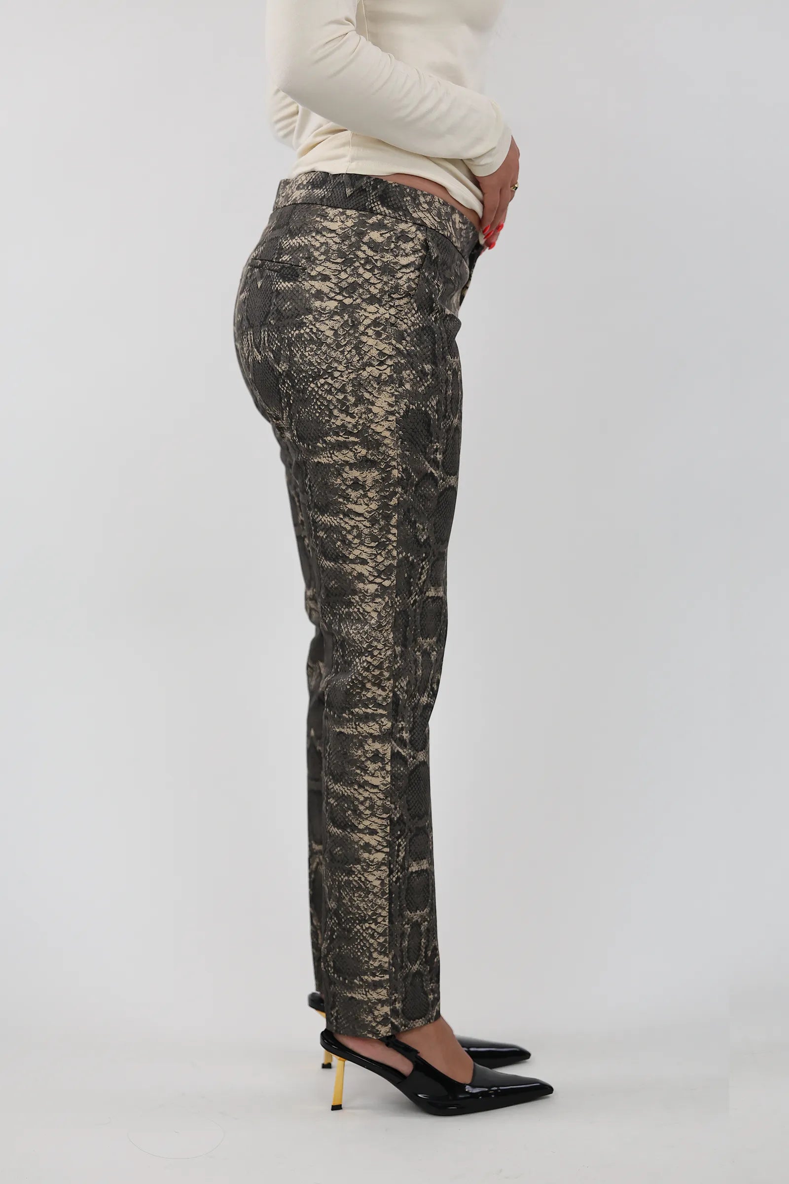 PANTALLONA SKINNY SNAKESKIN