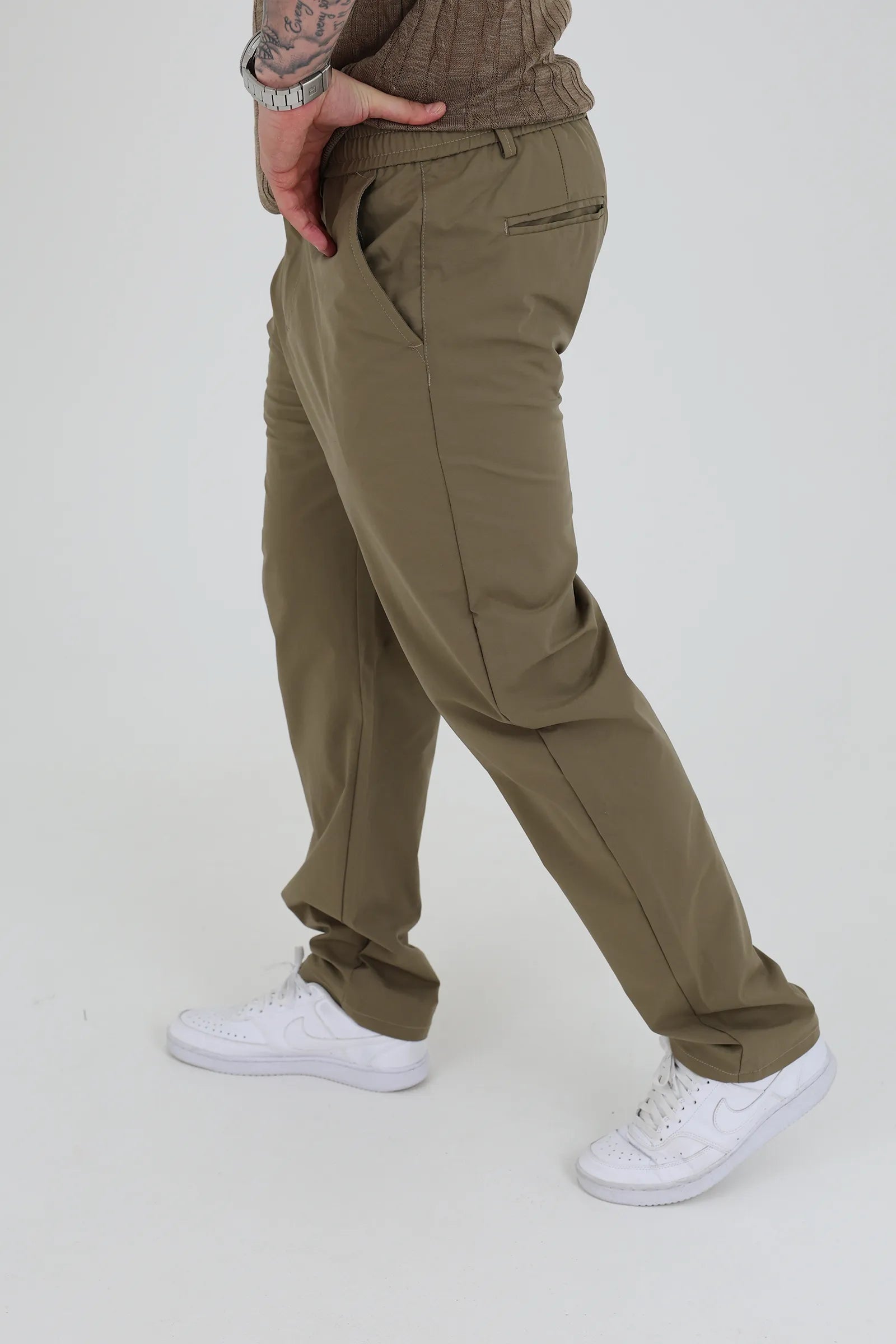 Pantallona loose fit linen