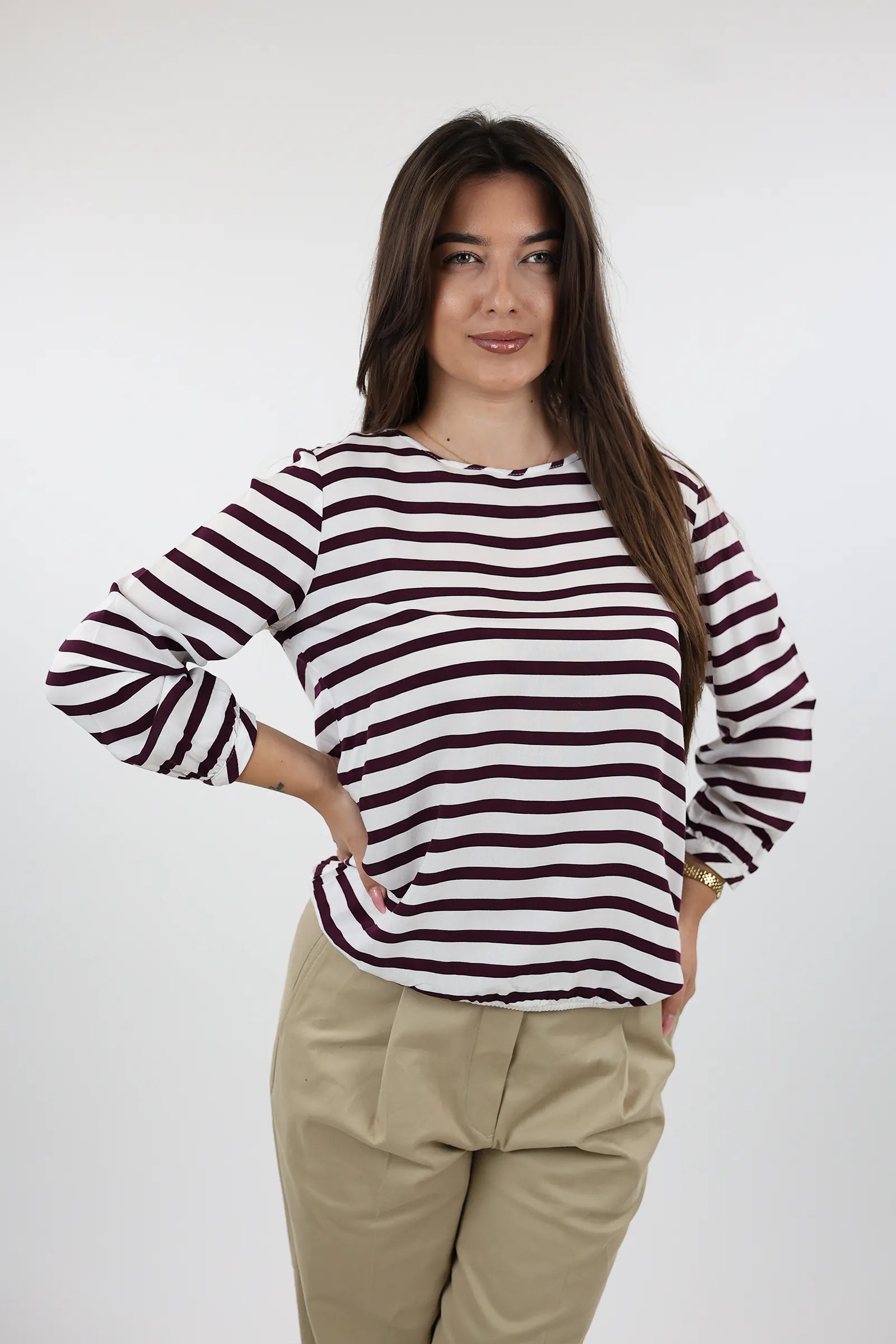 BLUZË WHITE STRIPED
