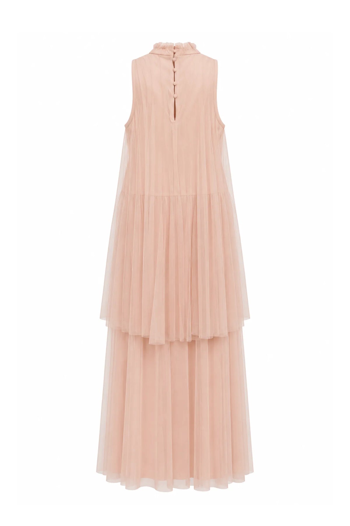 Fustan ruffle gown