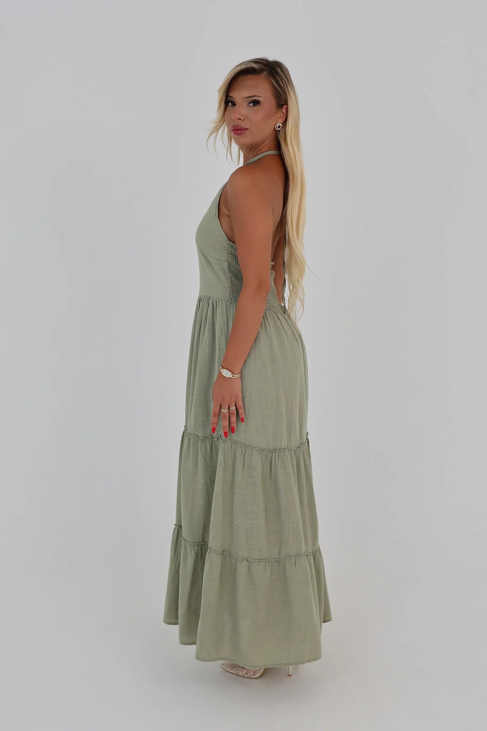 Fustan open back sundress
