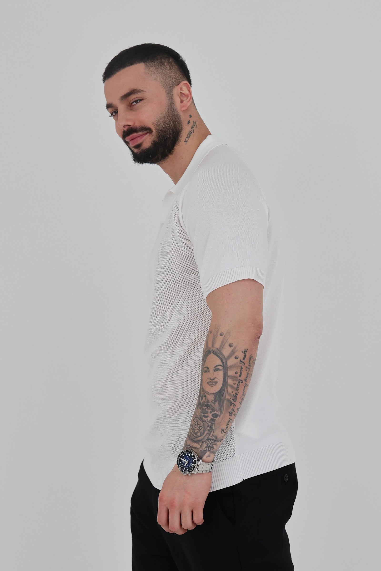 Maice open collar