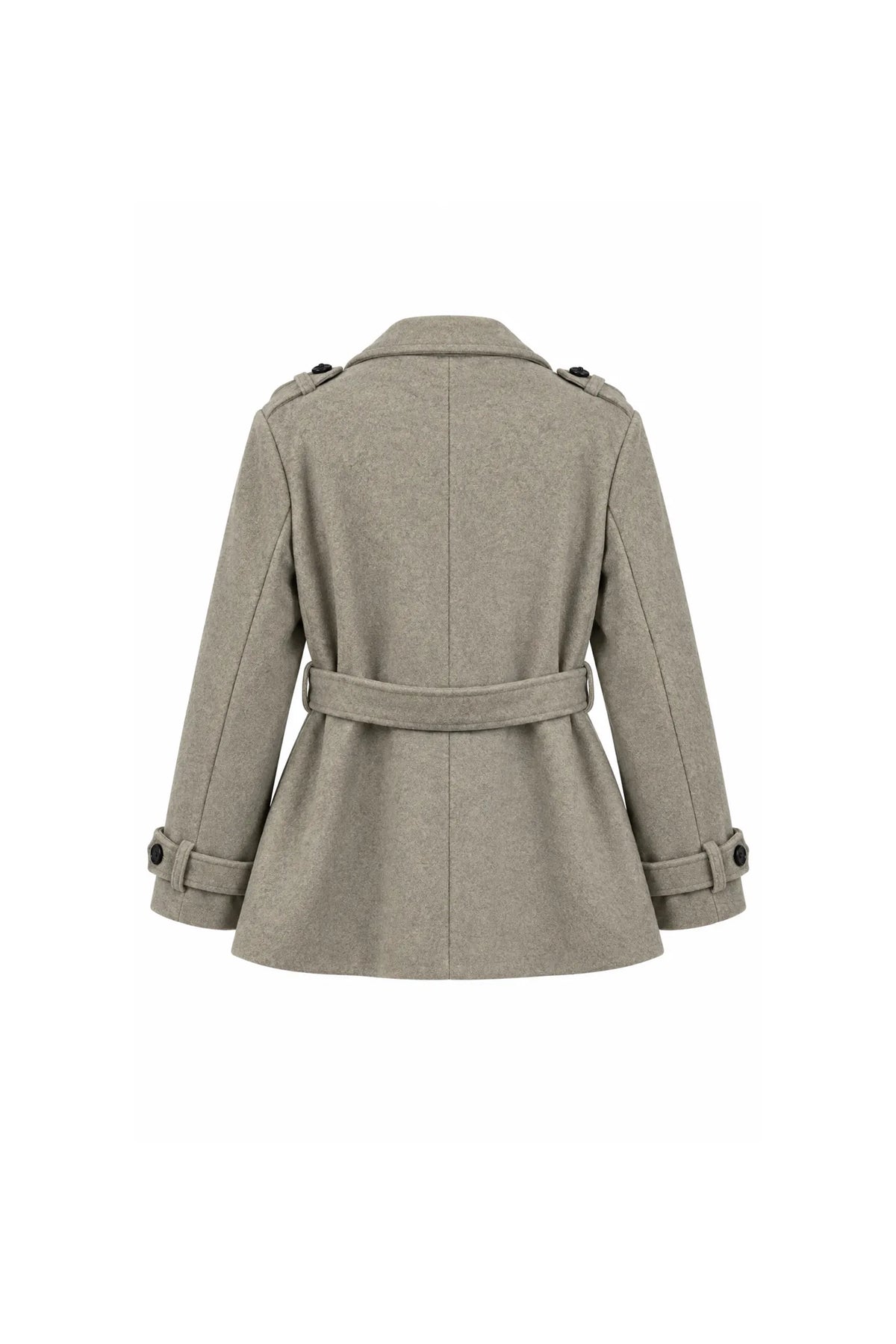 Jakne belted wool