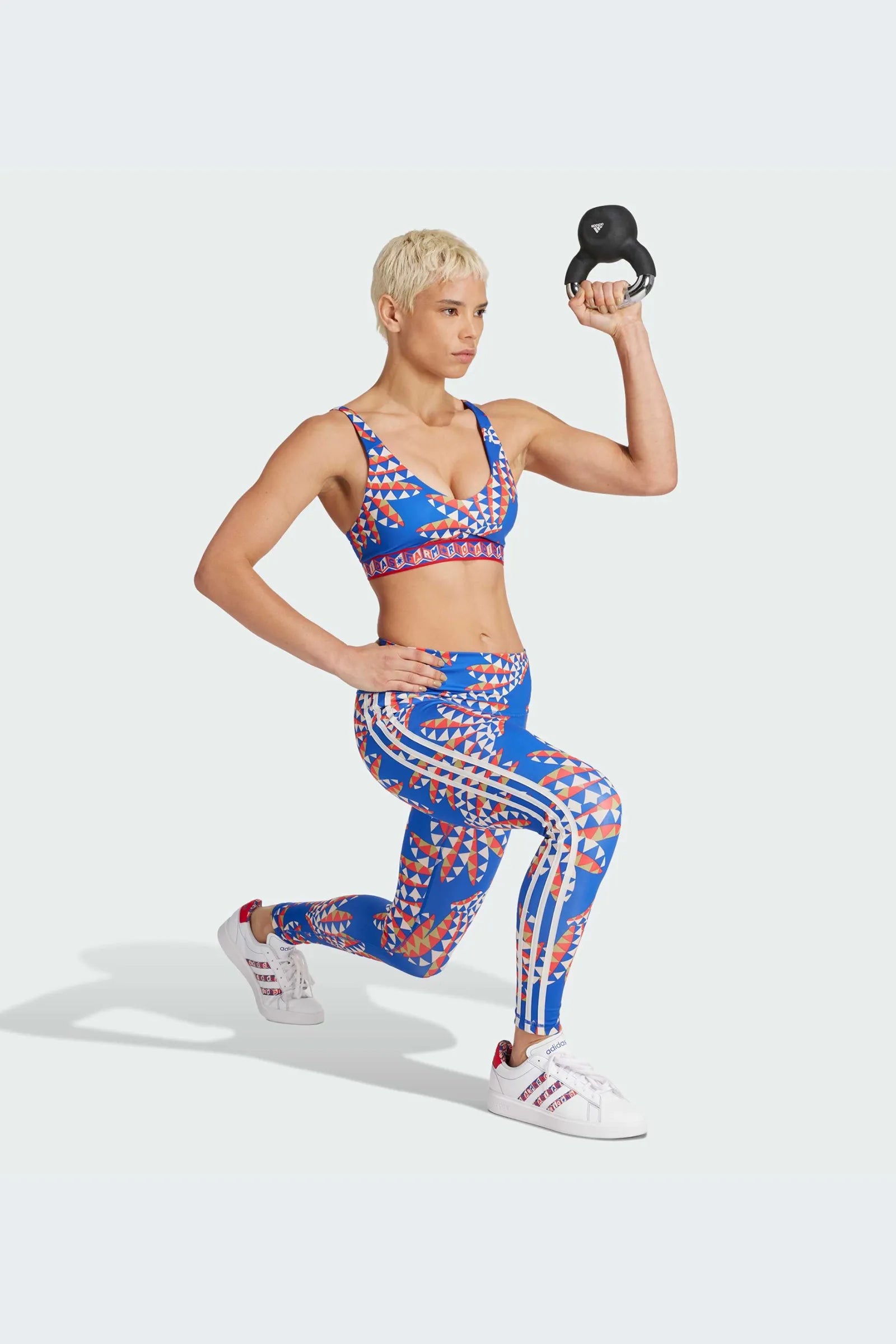 hellanke Adidas x FARM Rio 7/8 Leggings (Blue & Orange) IQ4508