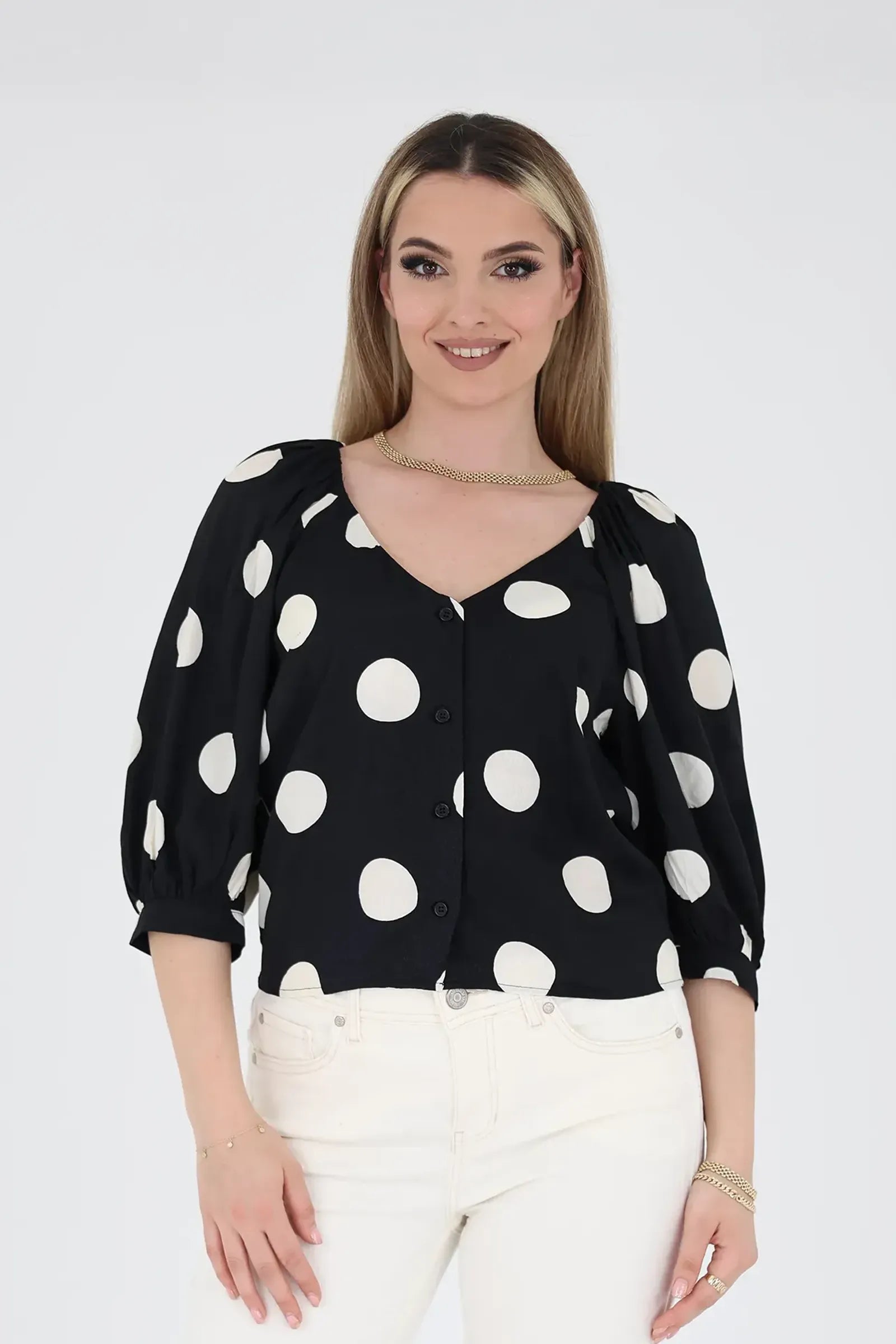 Kemishe puff sleeve